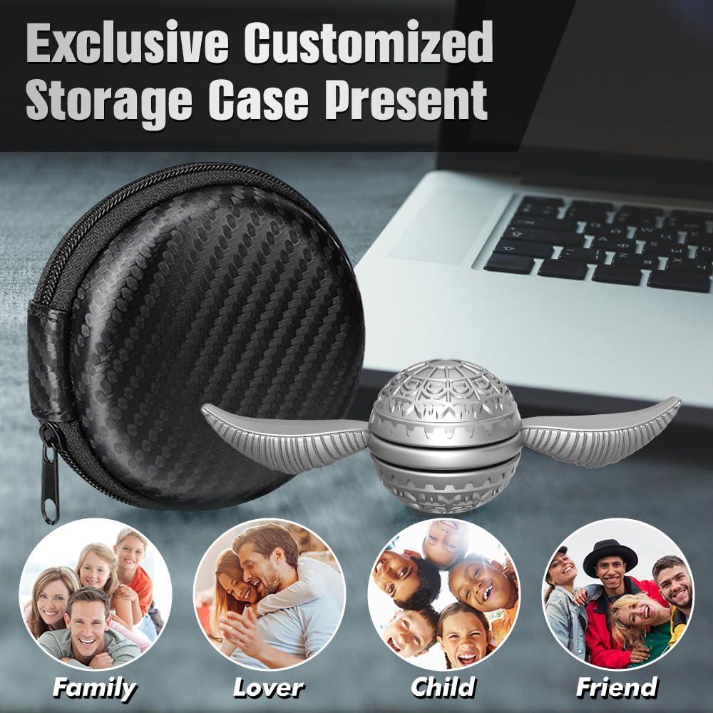 Fidget Spinner Amarlozn Plata - Juguete Anti-Ansiedad