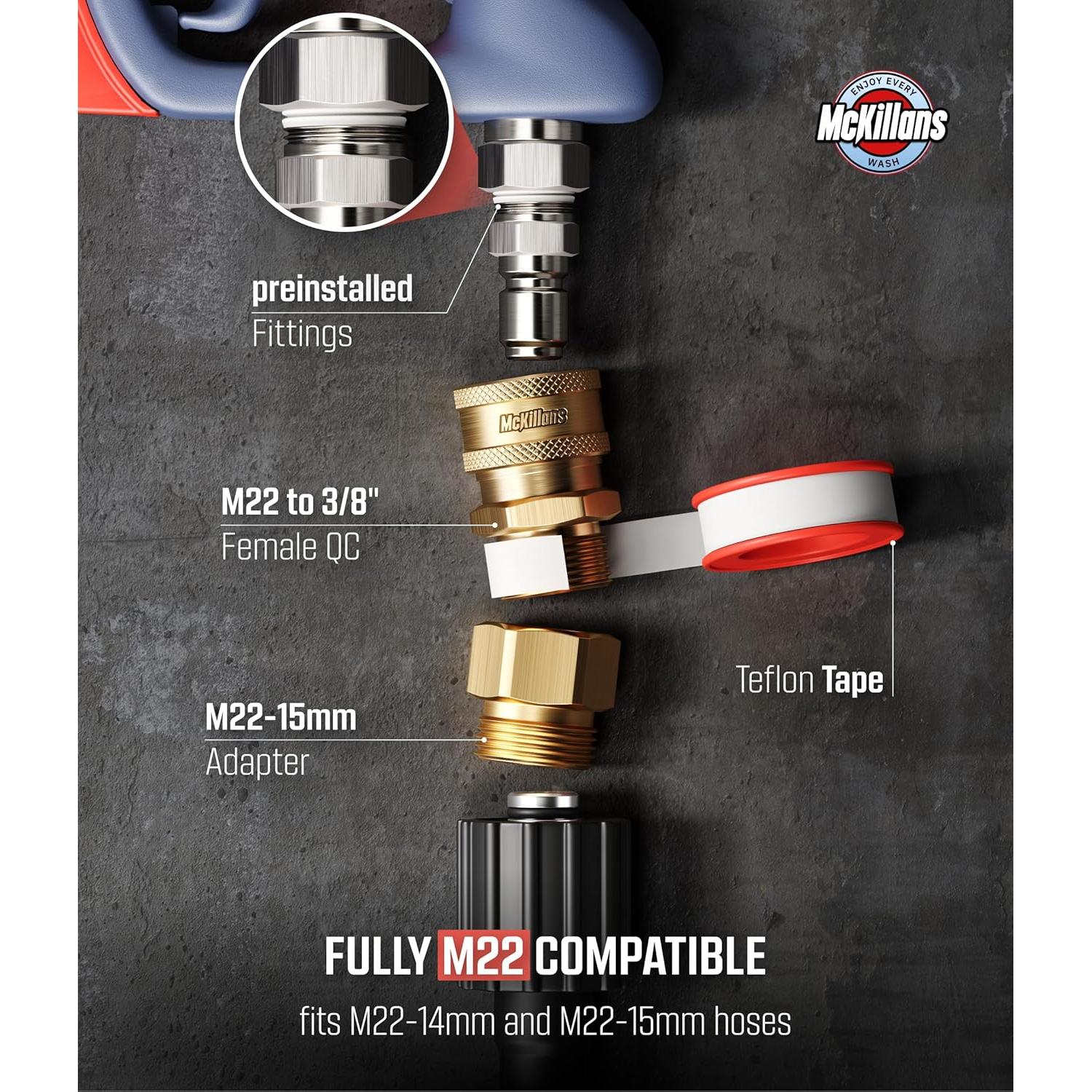 Pistola de Lavado a Presión McKillans Swivel Gun Pro 4000 PSI