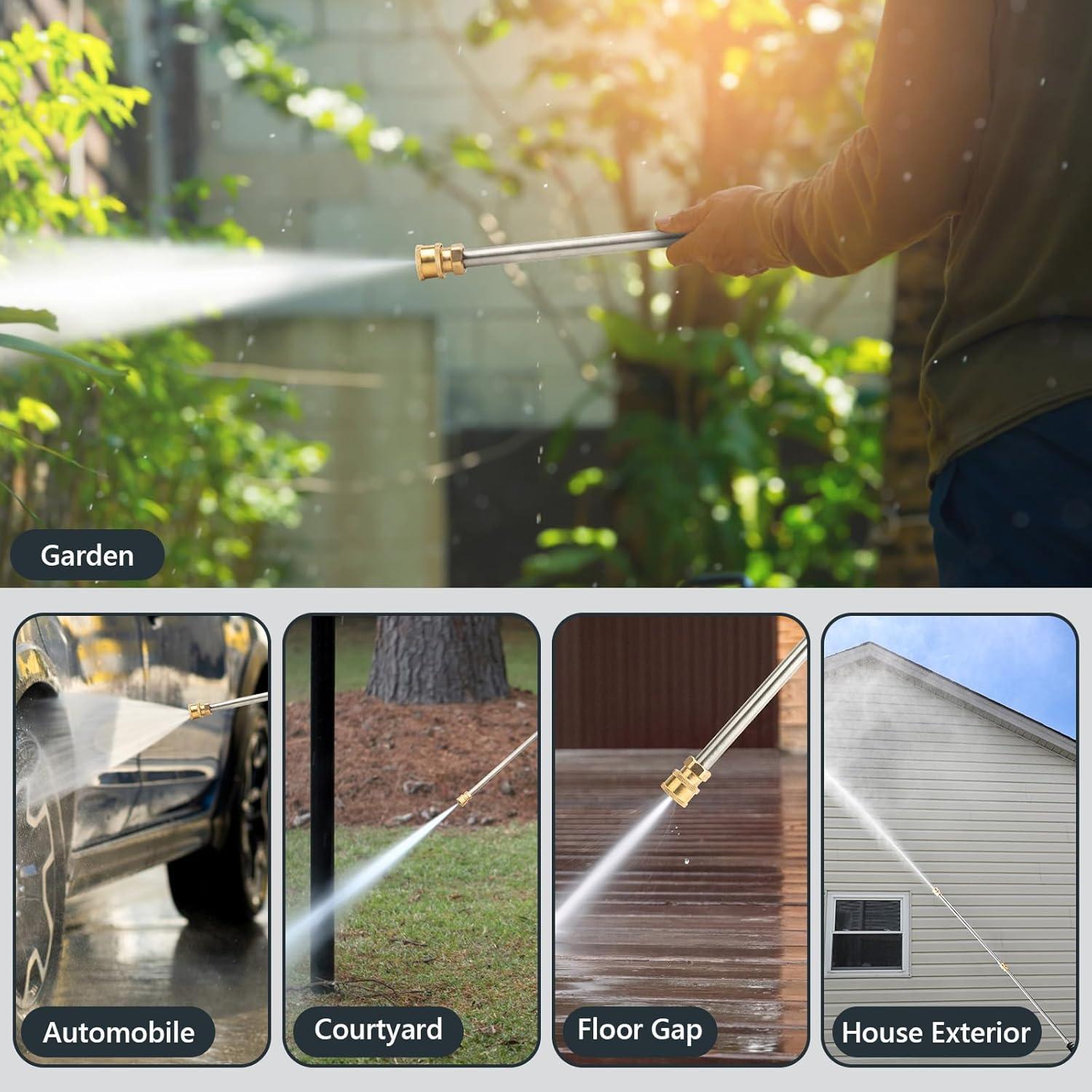 Varilla de Extensión EARLEAS para Lavadora a Presión 43 cm - 2 Piezas