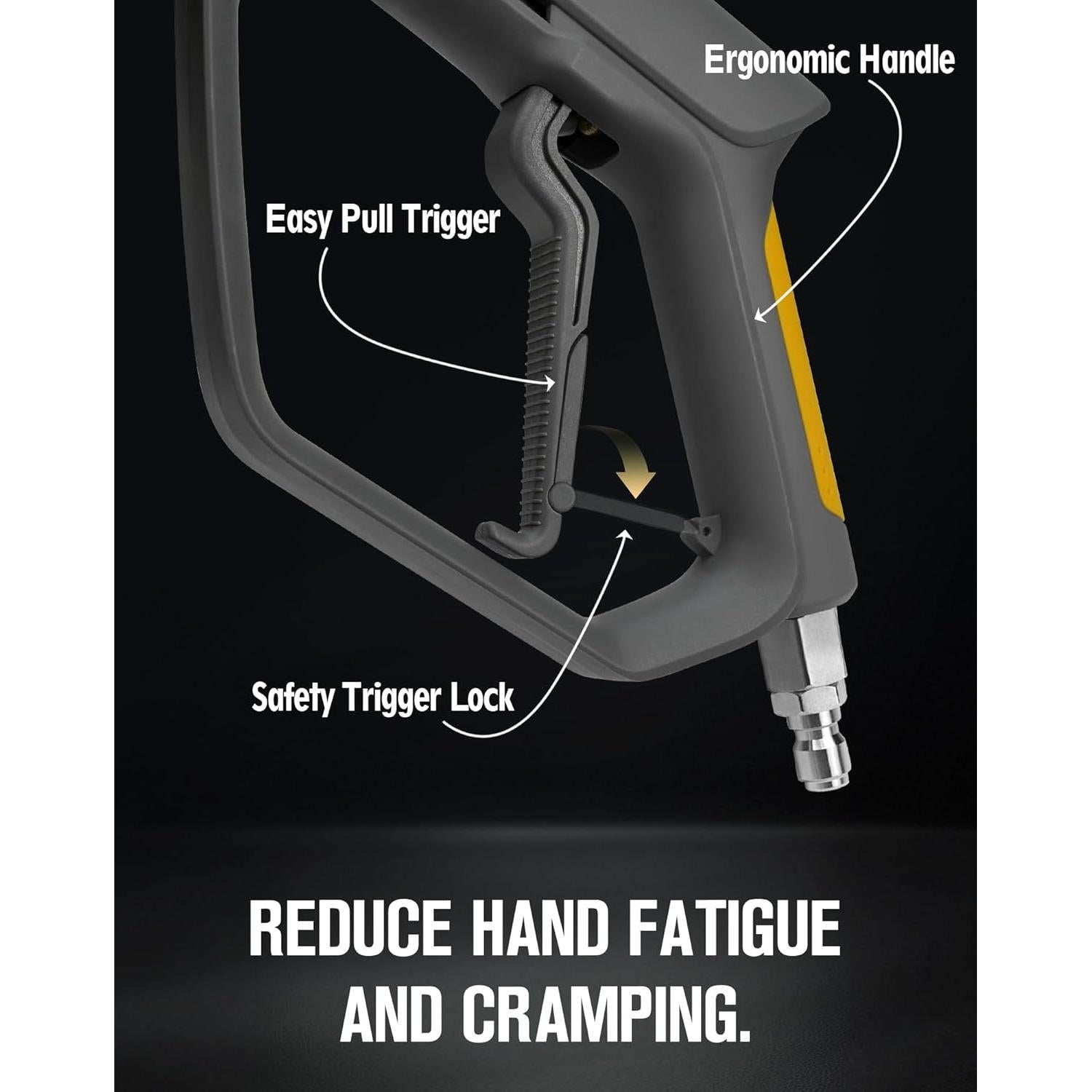 Pistola de Lavado a Presión Lidodola 5000 PSI con 5 Boquillas