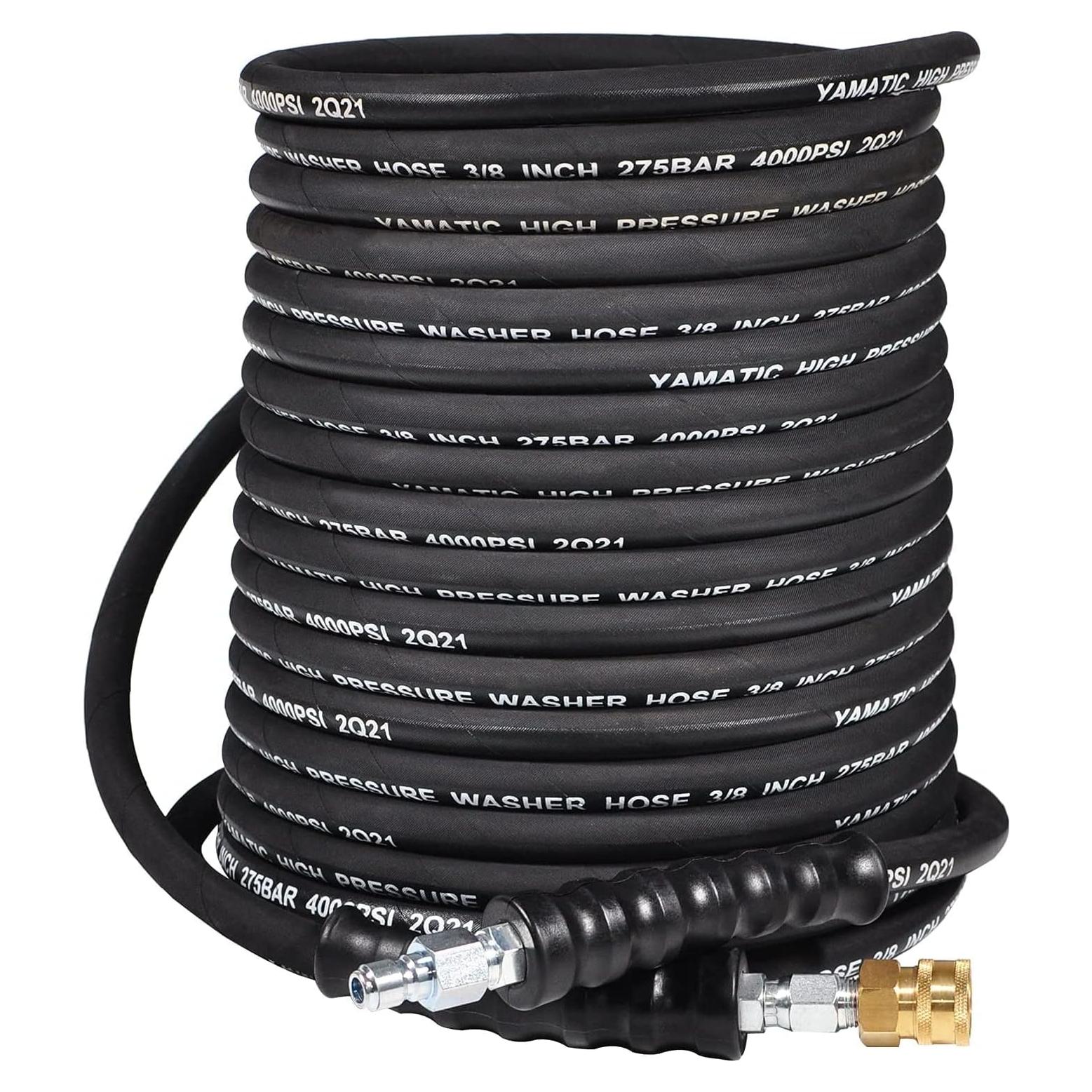 Manguera de Lavadora a Presión YAMATIC 3/8" 15.24m 4000 PSI
