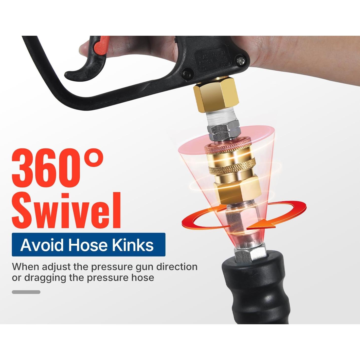 Manguera de Lavadora a Presión YAMATIC 3/8" 15.24m 4000 PSI