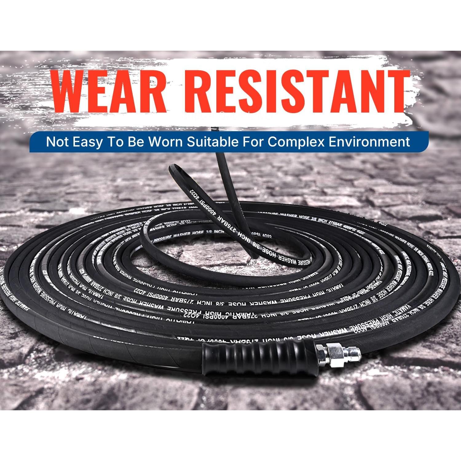 Manguera de Lavadora a Presión YAMATIC 3/8" 15.24m 4000 PSI