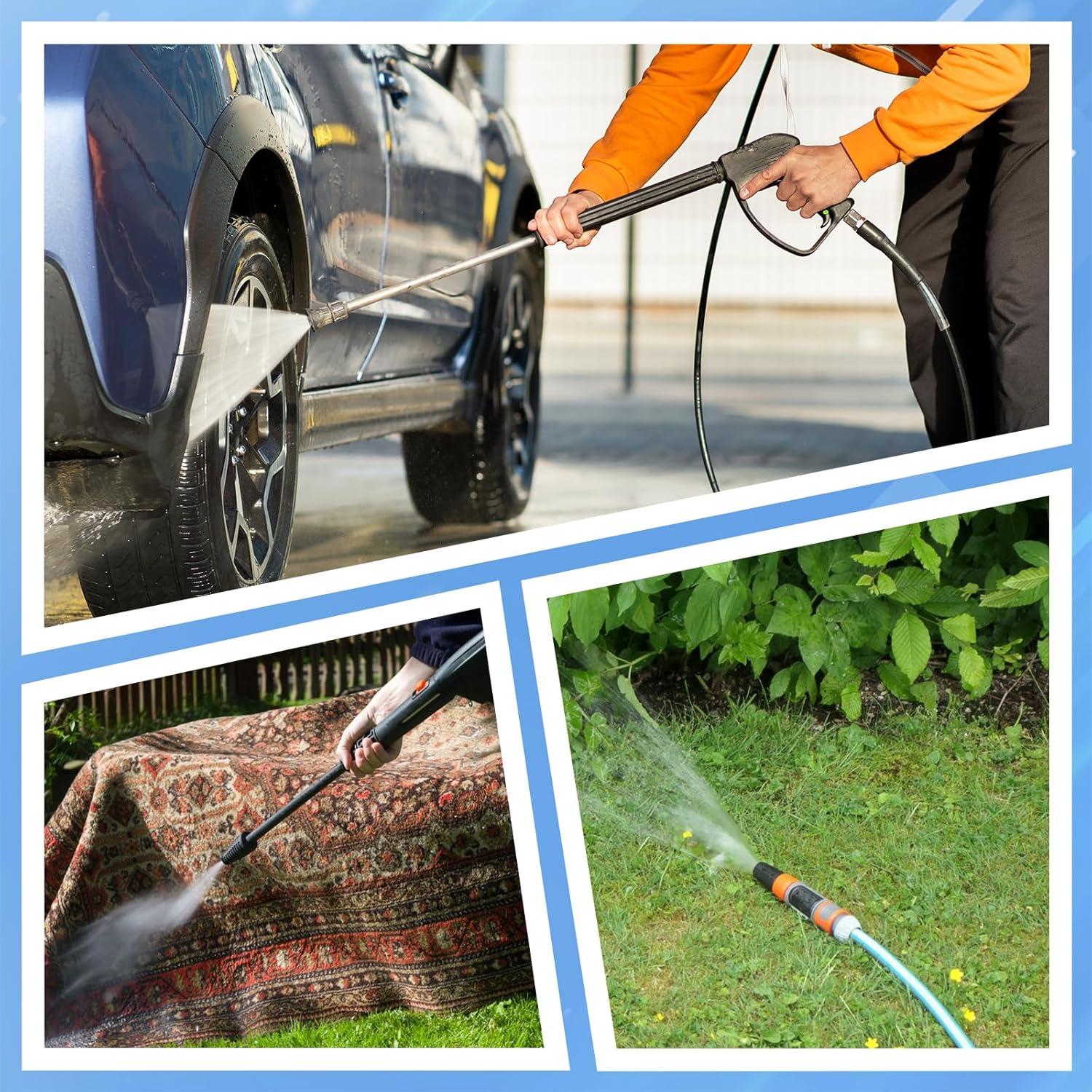 Conector Giratorio de Lavadora a Presión SynHHergyx 3/8" Inoxidable