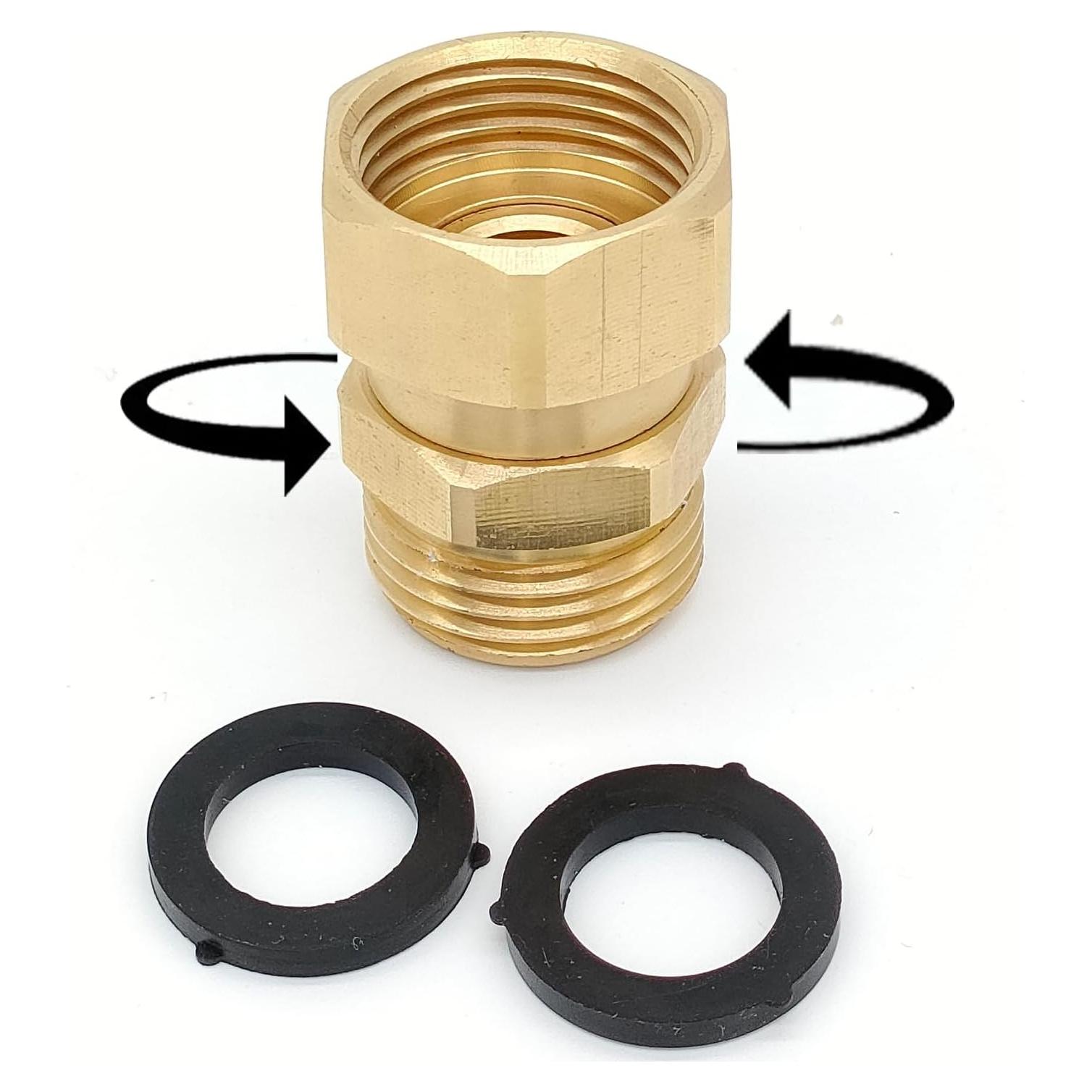 Adaptador Giratorio para Manguera SARANICE 3/4" GHT Latón