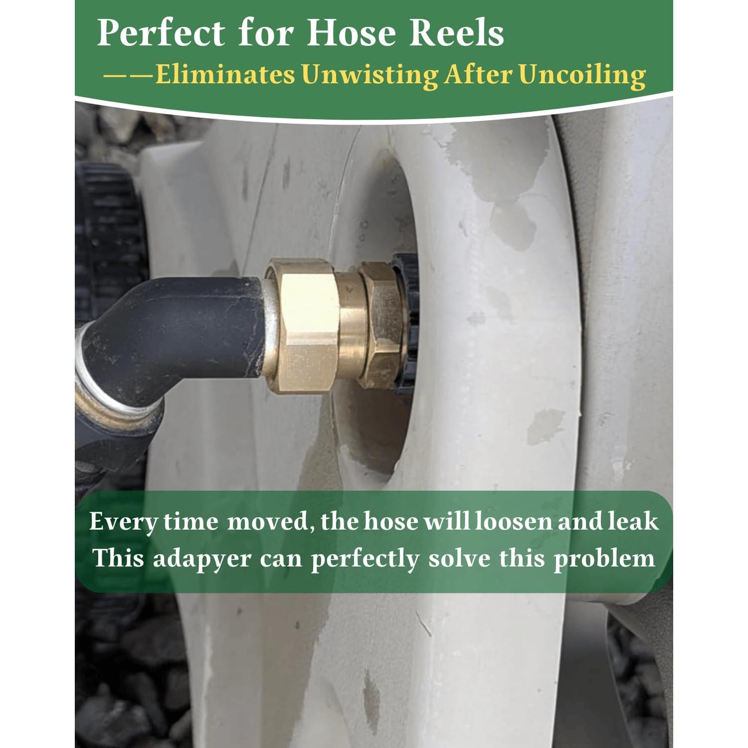 Adaptador Giratorio para Manguera SARANICE 3/4" GHT Latón