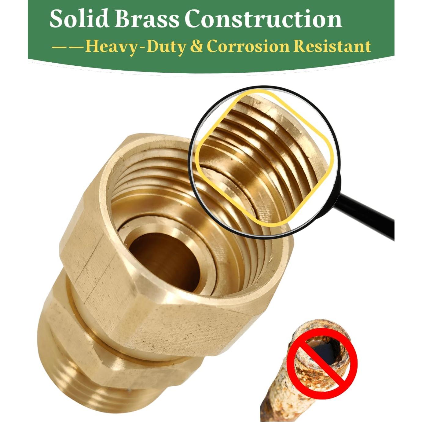 Adaptador Giratorio para Manguera SARANICE 3/4" GHT Latón