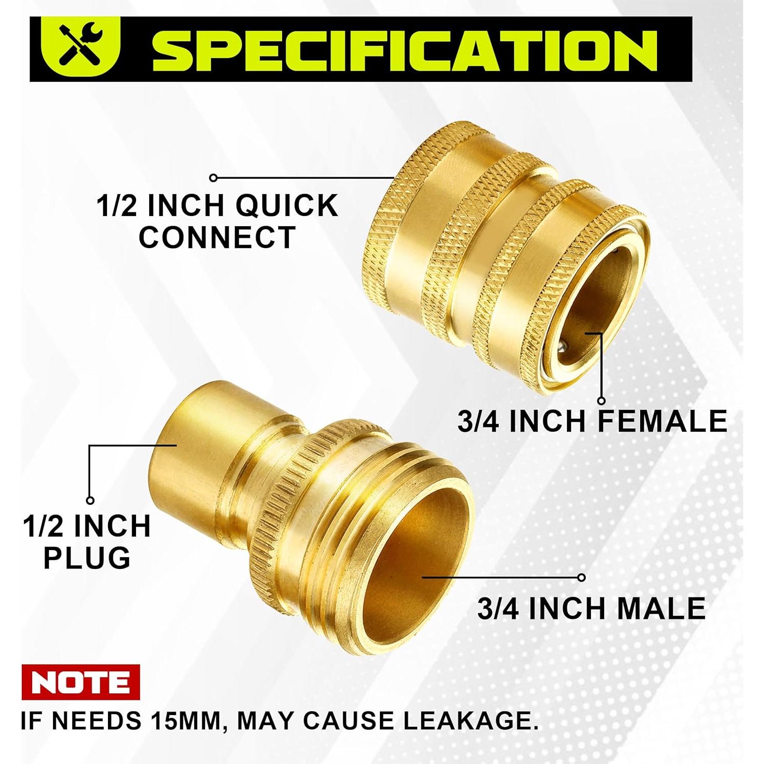 Conjunto de Adaptadores de Lavadora a Presión M MINGLE 8 Piezas