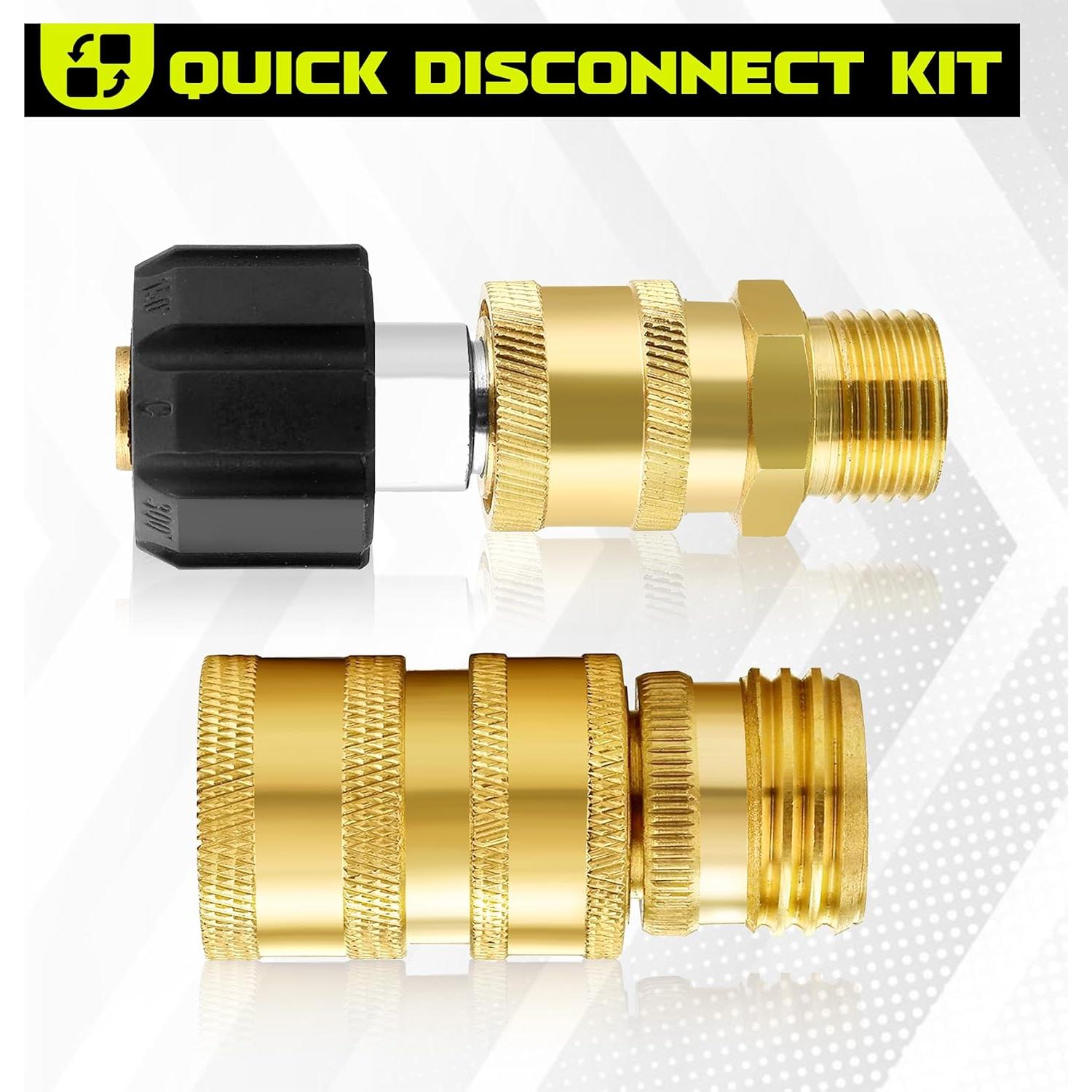 Conjunto de Adaptadores de Lavadora a Presión M MINGLE 8 Piezas