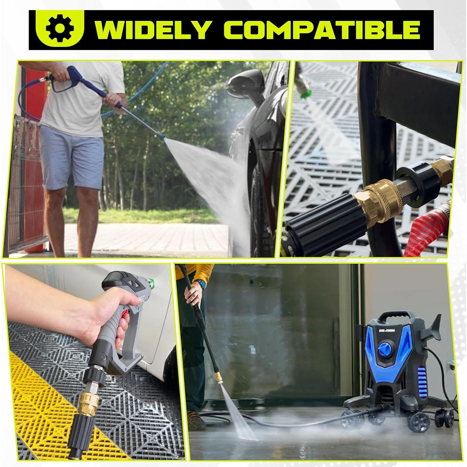 Conjunto de Adaptadores de Lavadora a Presión M MINGLE 8 Piezas