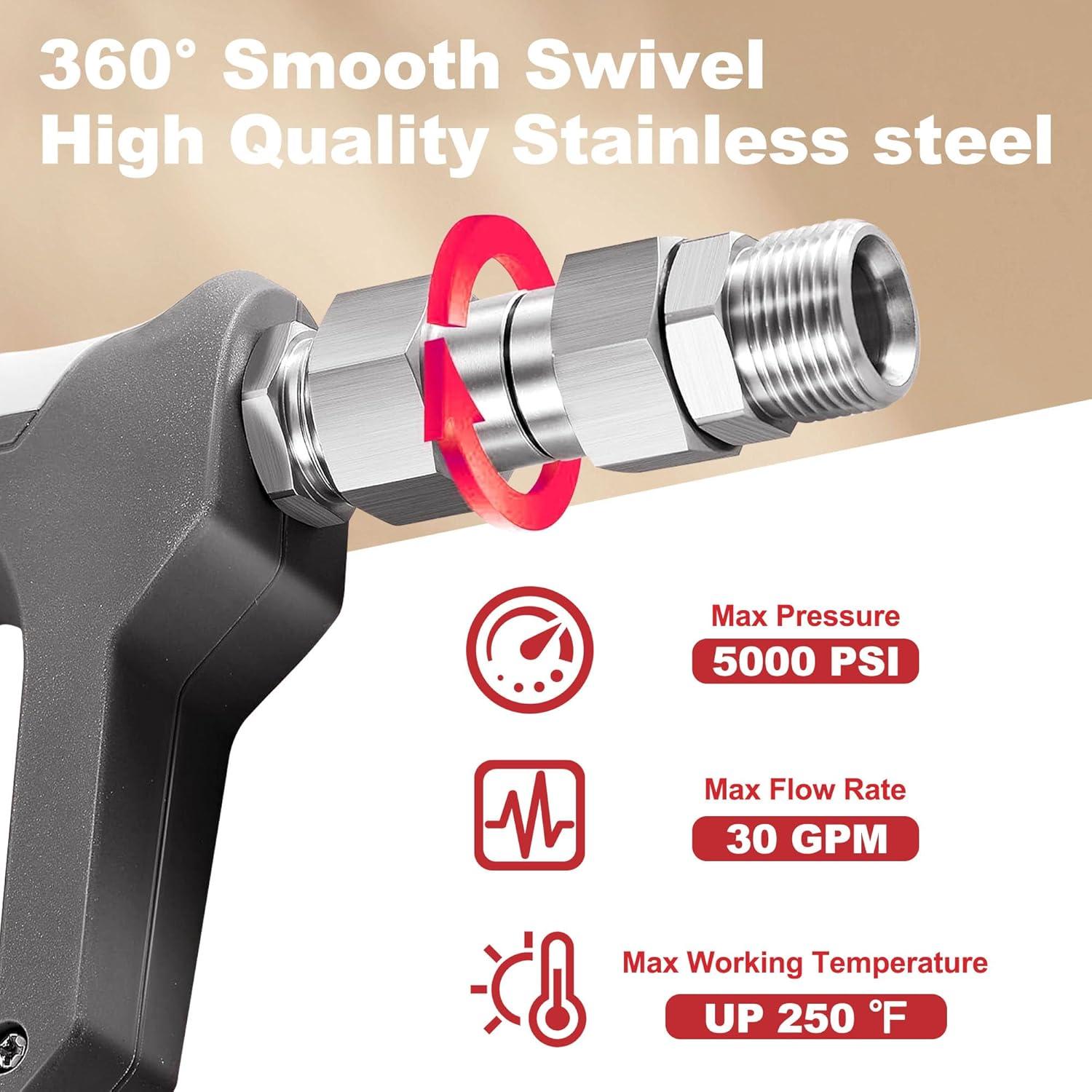 Conector Giratorio M22 14mm Joytrace 5000 PSI 360°