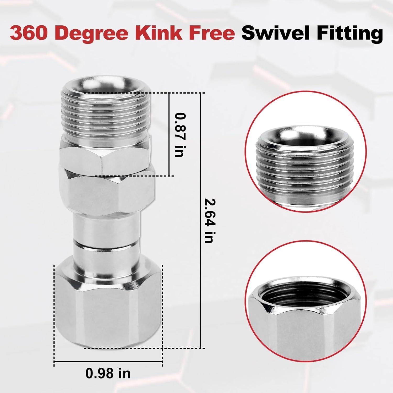 Conector Giratorio M22 14mm Joytrace 5000 PSI 360°