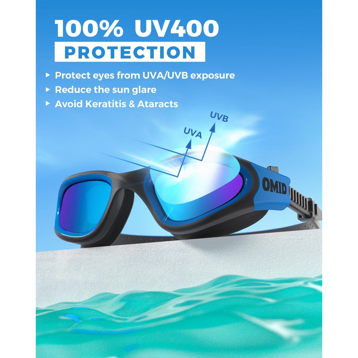 Gafas de natación OMID P2 polarizadas antiempañantes para hombres