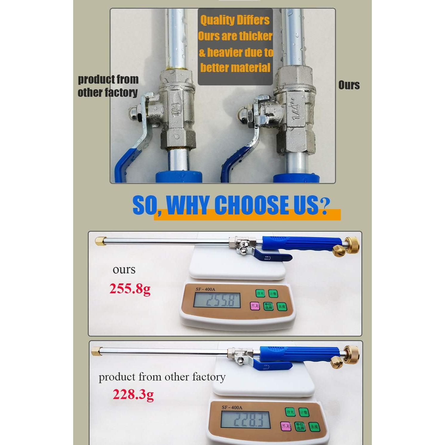 Varita de Lavado a Presión Alta Shayee JET907 Azul