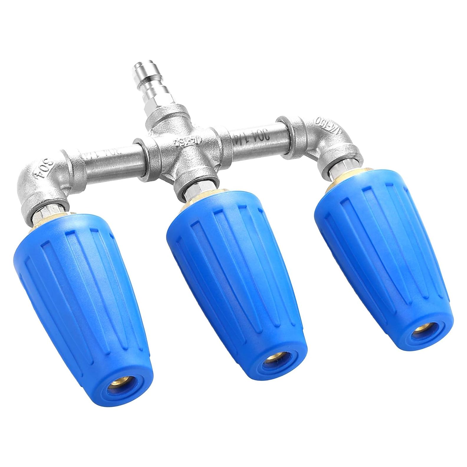 Boquilla Turbo Triple TasuoX 4000 PSI 3 en 1 para Lavadora