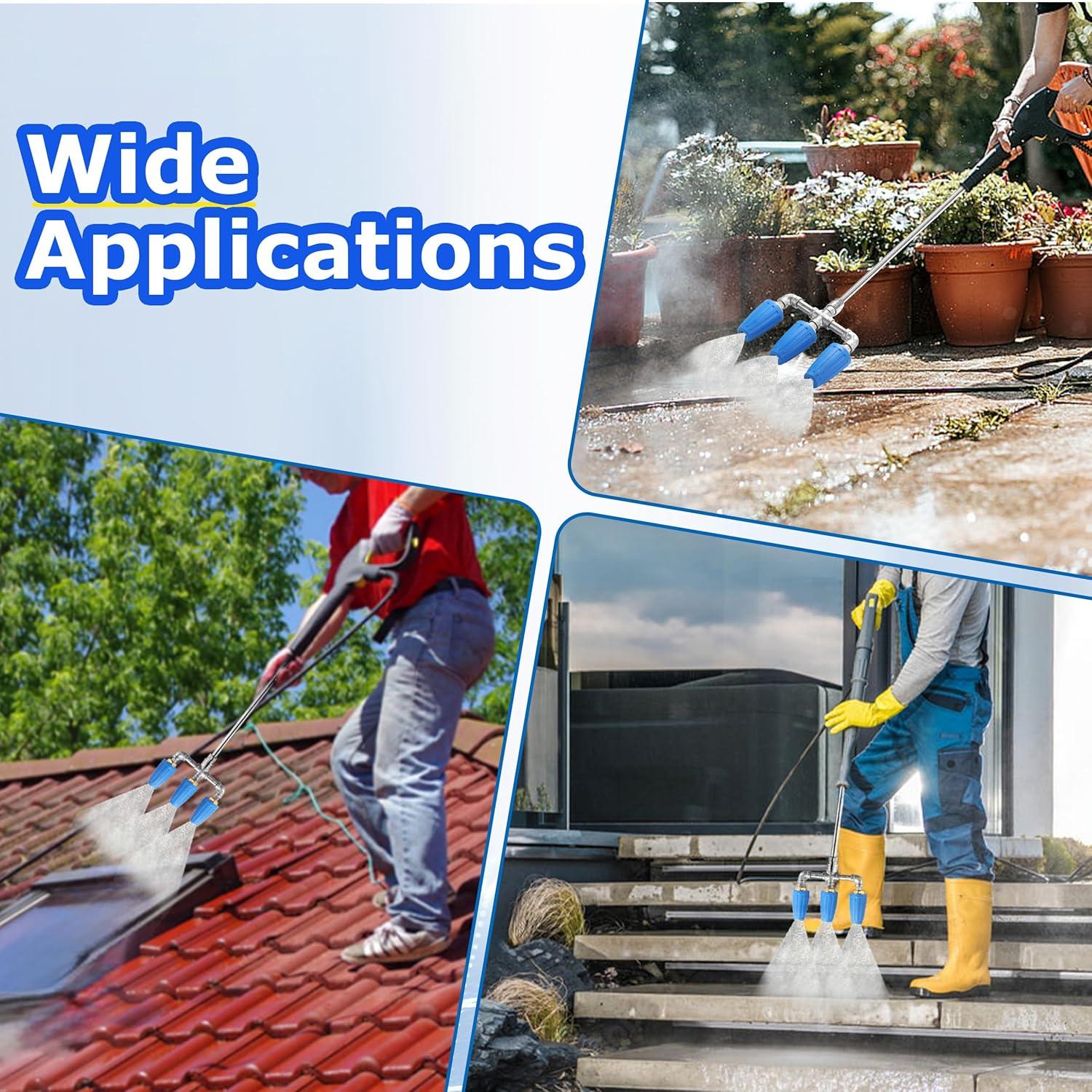 Boquilla Turbo Triple TasuoX 4000 PSI 3 en 1 para Lavadora