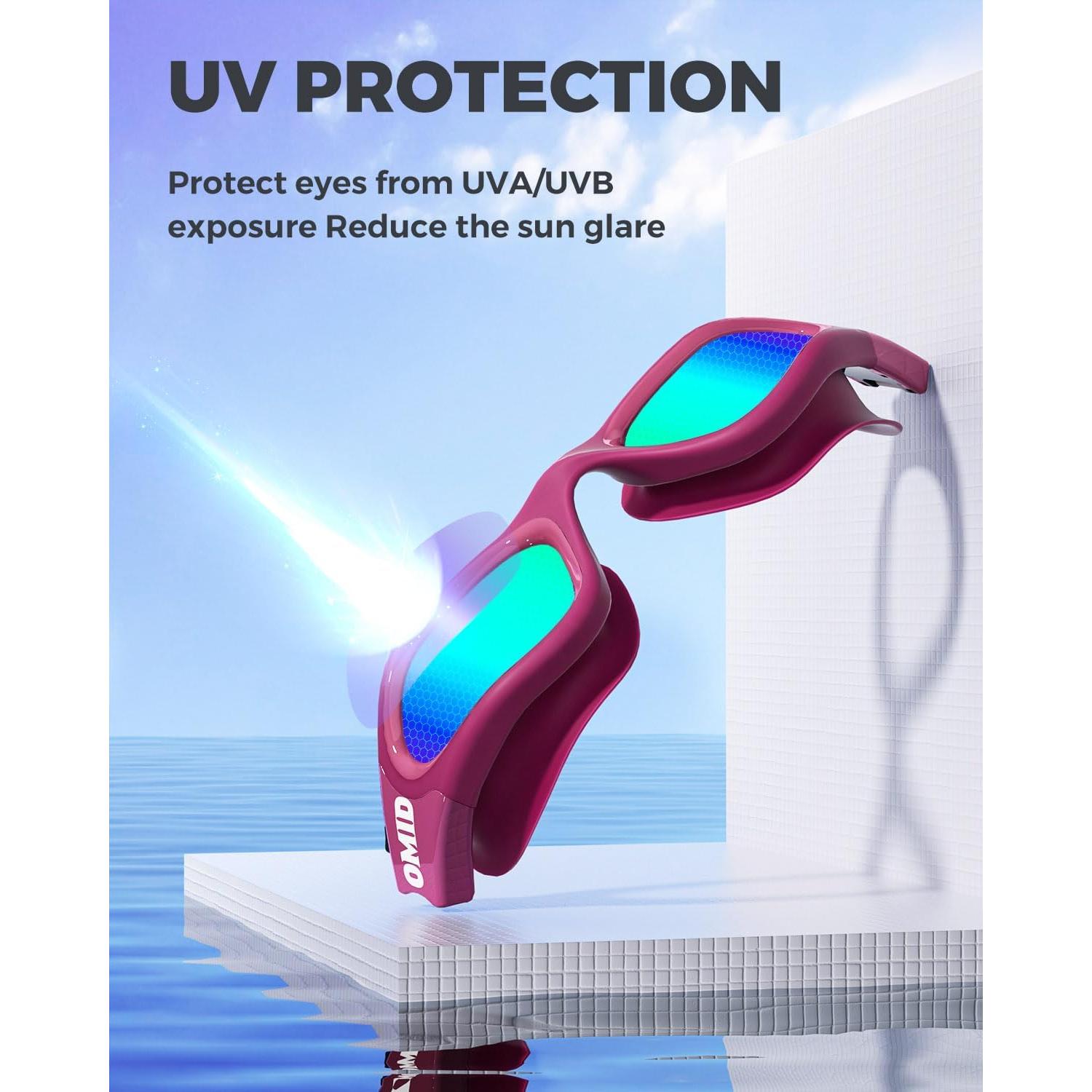 Gafas de natación OMID C3, polarizadas y antiempañantes