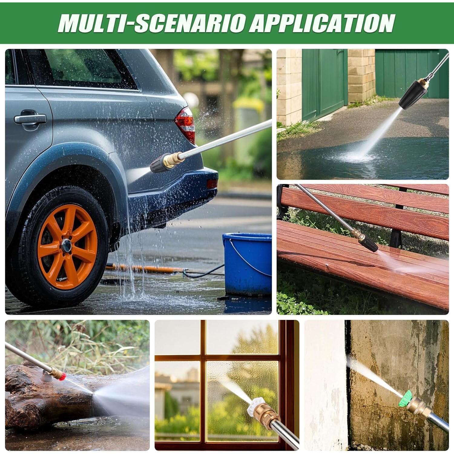 Boquilla Turbo JERUIFOX 360° para Lavadora a Presión 4000 PSI