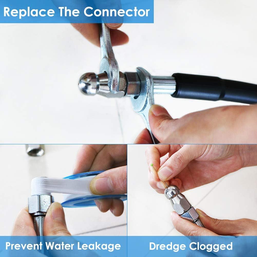 Kit de limpieza de alcantarillado ZOFINE 30.48m 5800PSI