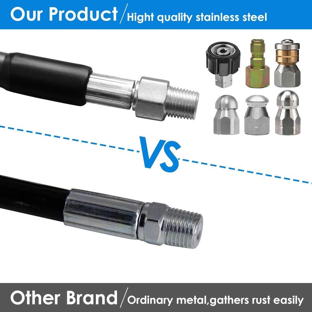 Kit de limpieza de alcantarillado ZOFINE 30.48m 5800PSI