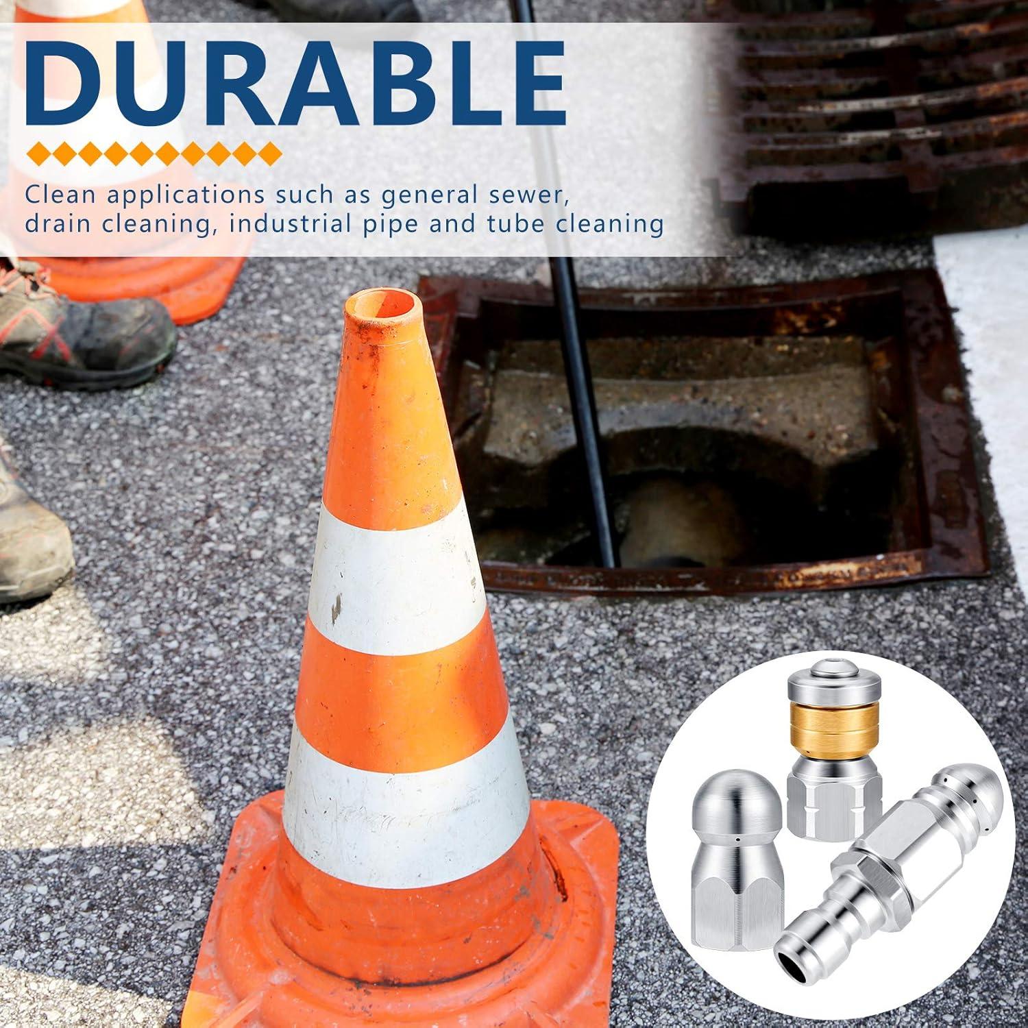 Kit de Boquillas para Limpiadora a Presión Honoson 3 Pcs Acero Inoxidable