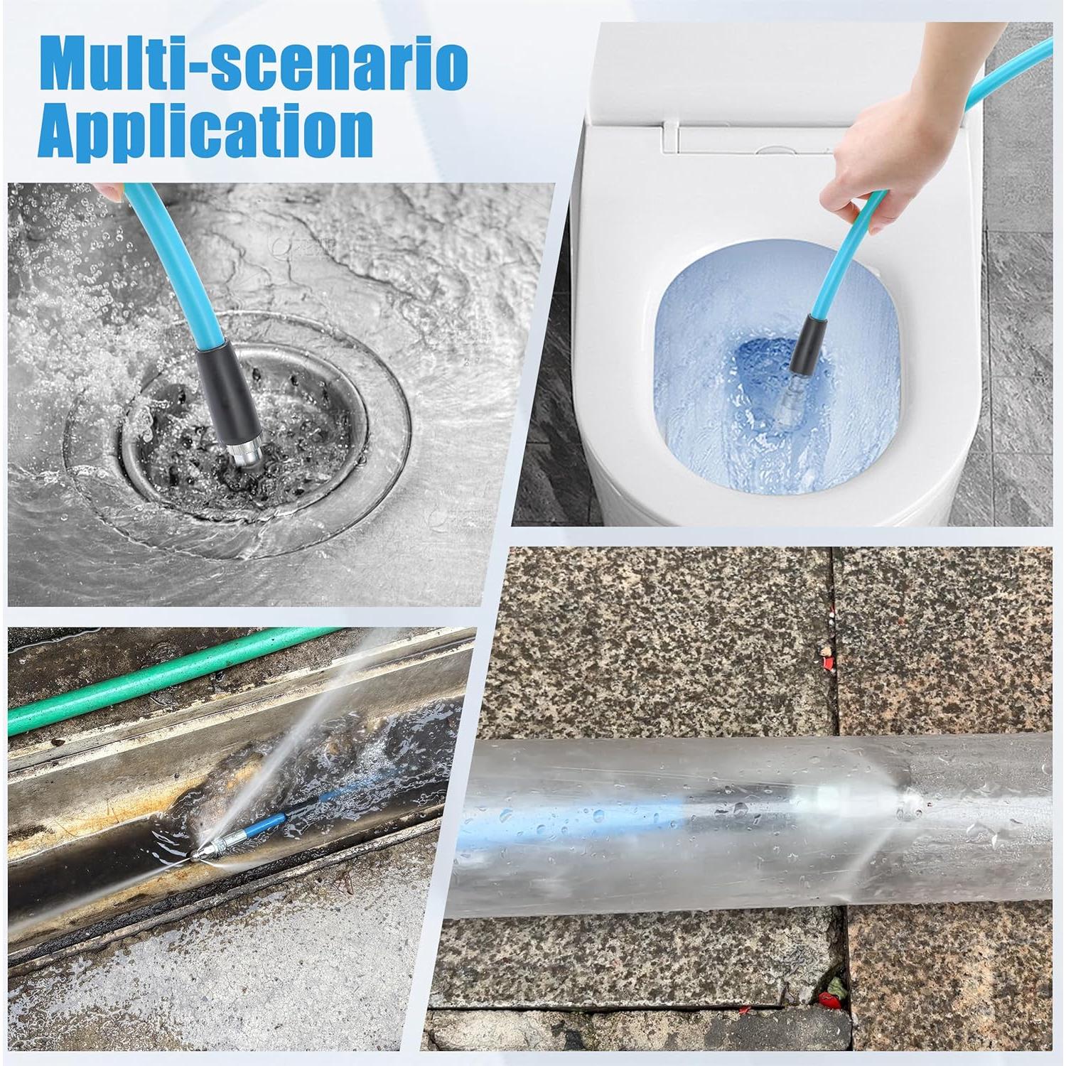 Kit de Limpieza de Drenaje RIDGE WASHER 50FT 3600 PSI