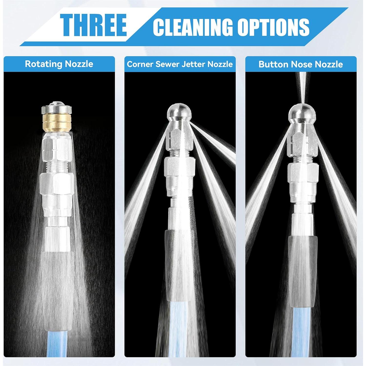 Kit de Limpieza de Drenaje RIDGE WASHER 50FT 3600 PSI