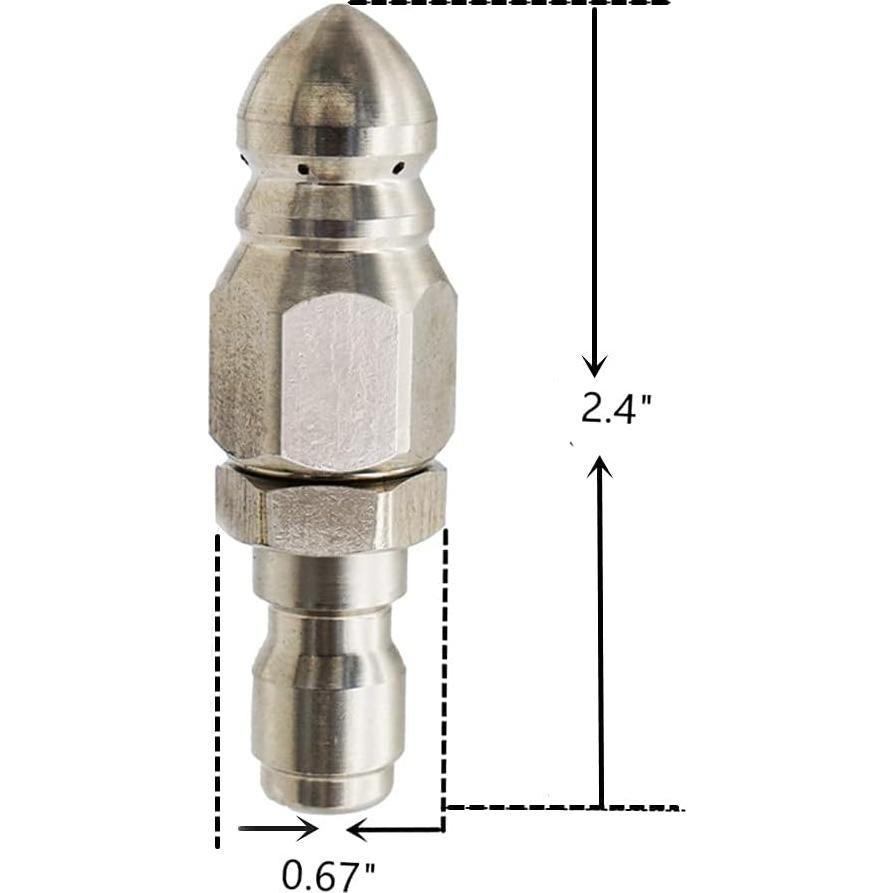 Boquilla de Hidrolavadora Millie Jetter Acero Inoxidable 1/4"