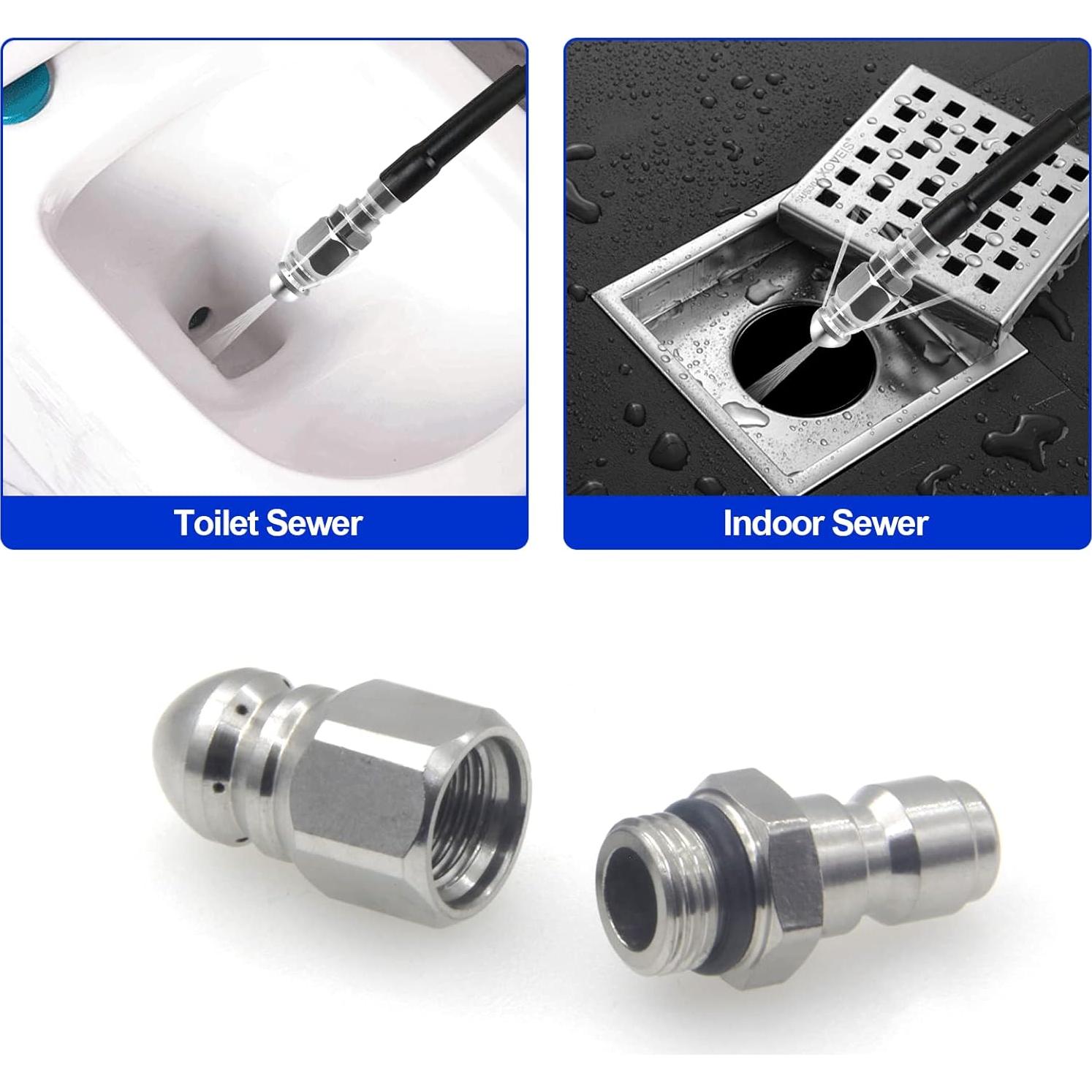 Boquilla de Hidrolavadora Millie Jetter Acero Inoxidable 1/4"