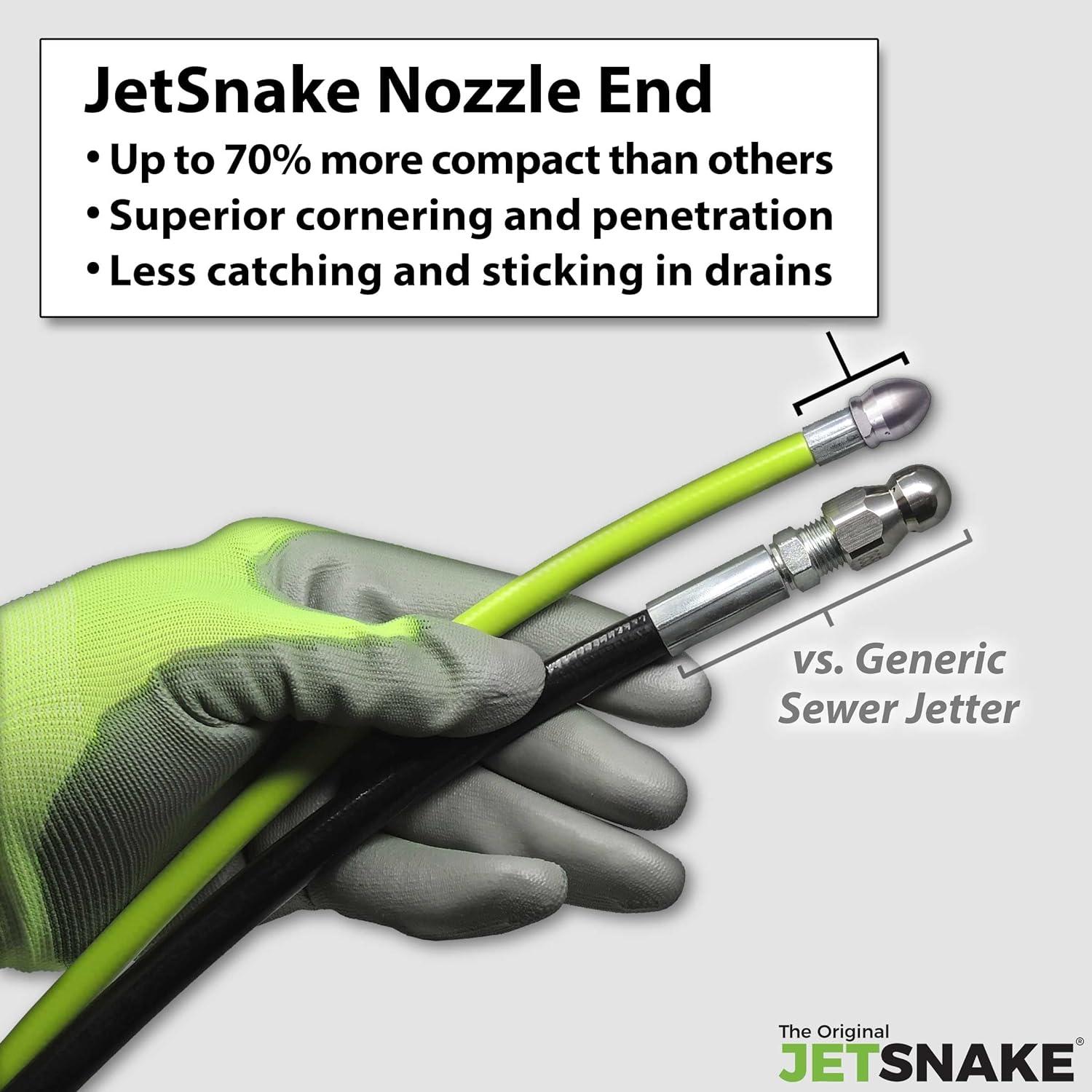 Jetter de Alcantarillado 50 Pies El Original JetSnake - Acero Inoxidable