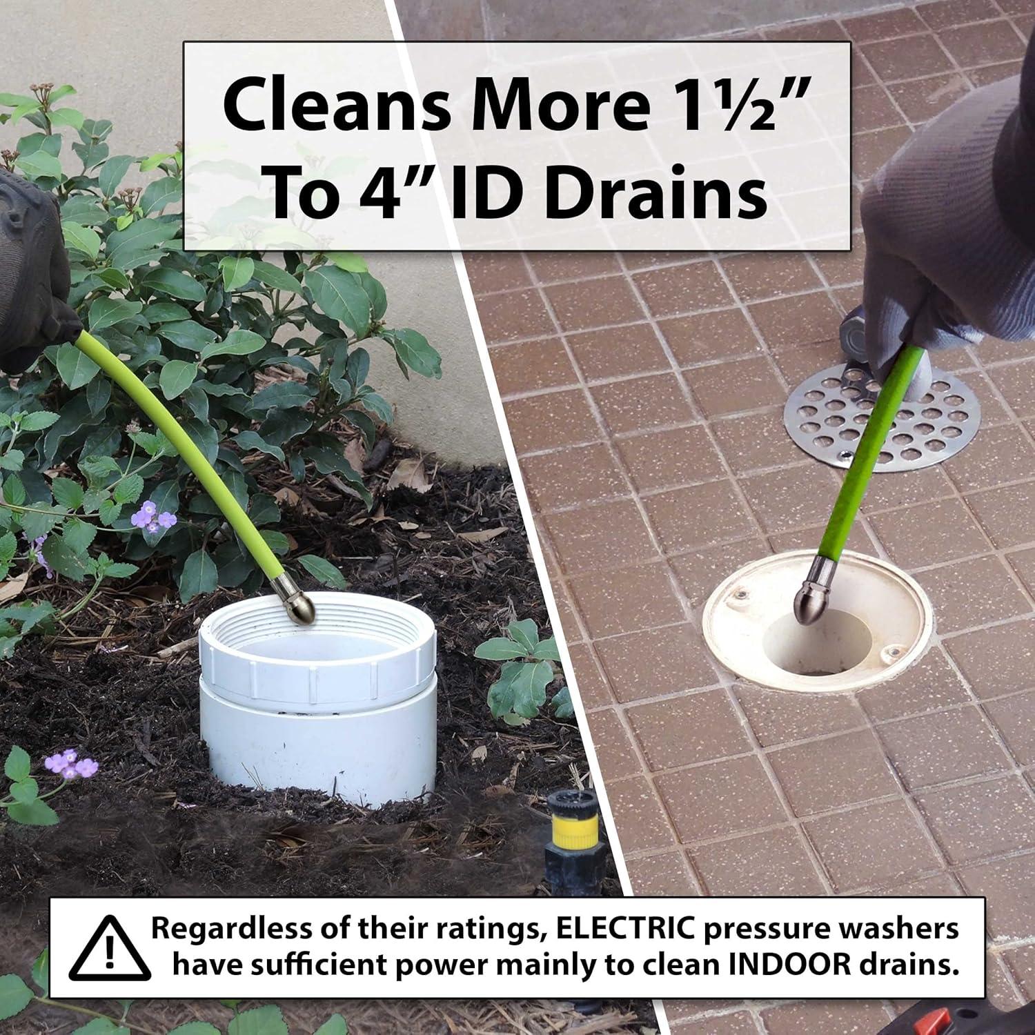 Jetter de Alcantarillado 50 Pies El Original JetSnake - Acero Inoxidable