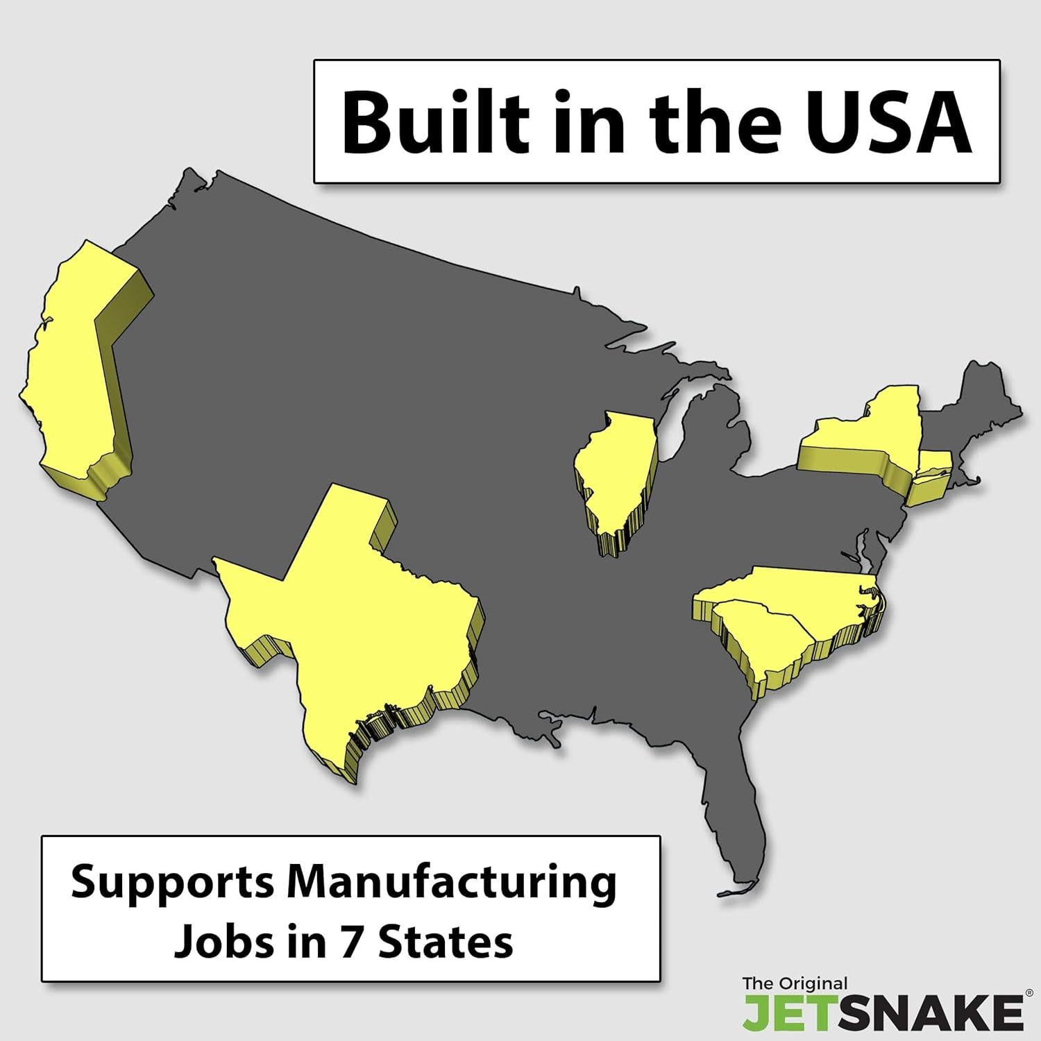 Jetter de Alcantarillado 50 Pies El Original JetSnake - Acero Inoxidable