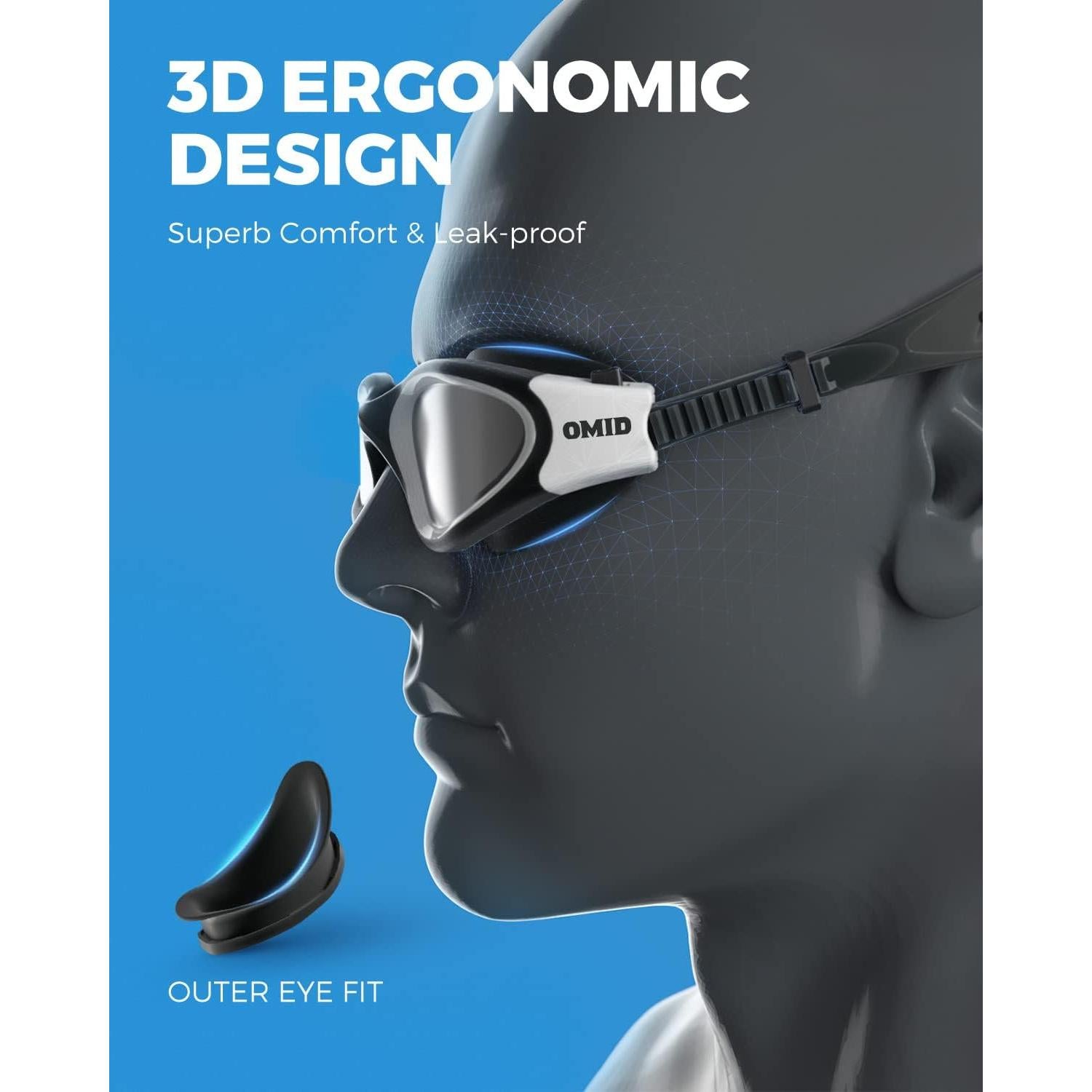 Gafas de natación OMID P2 polarizadas antiempañantes