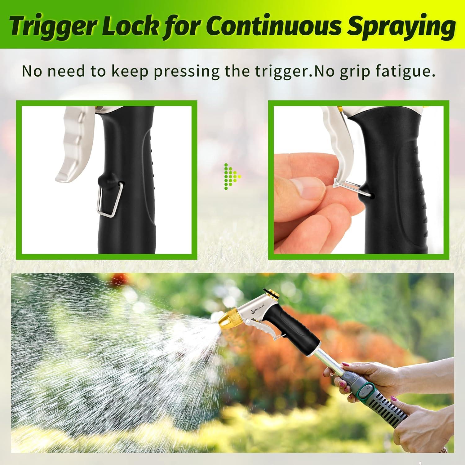 Boquilla de Manguera de Jardín AUTOMAN 100% Metal Ajustable