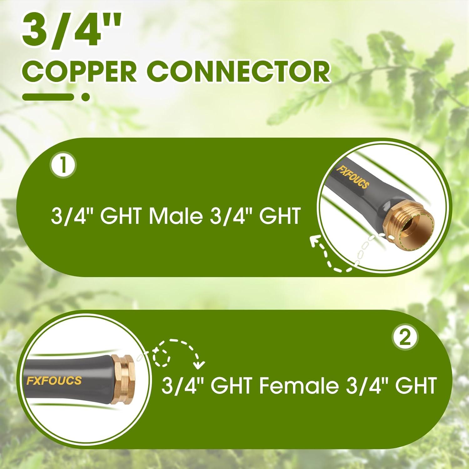 Manguera de Jardín FXFOUCS 30.48m Alta Resistencia 600 PSI