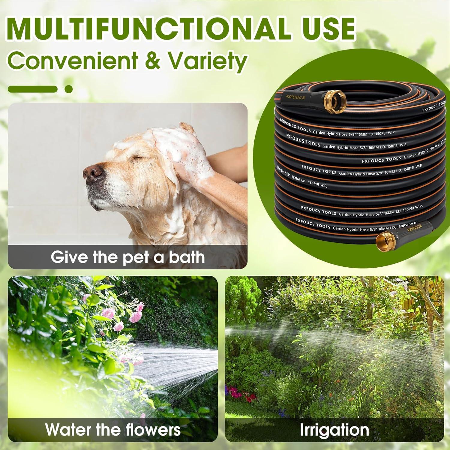 Manguera de Jardín FXFOUCS 30.48m Alta Resistencia 600 PSI