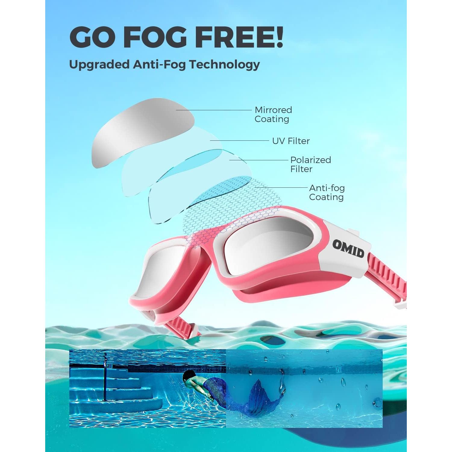 Gafas de natación OMID P2 polarizadas antiempañantes