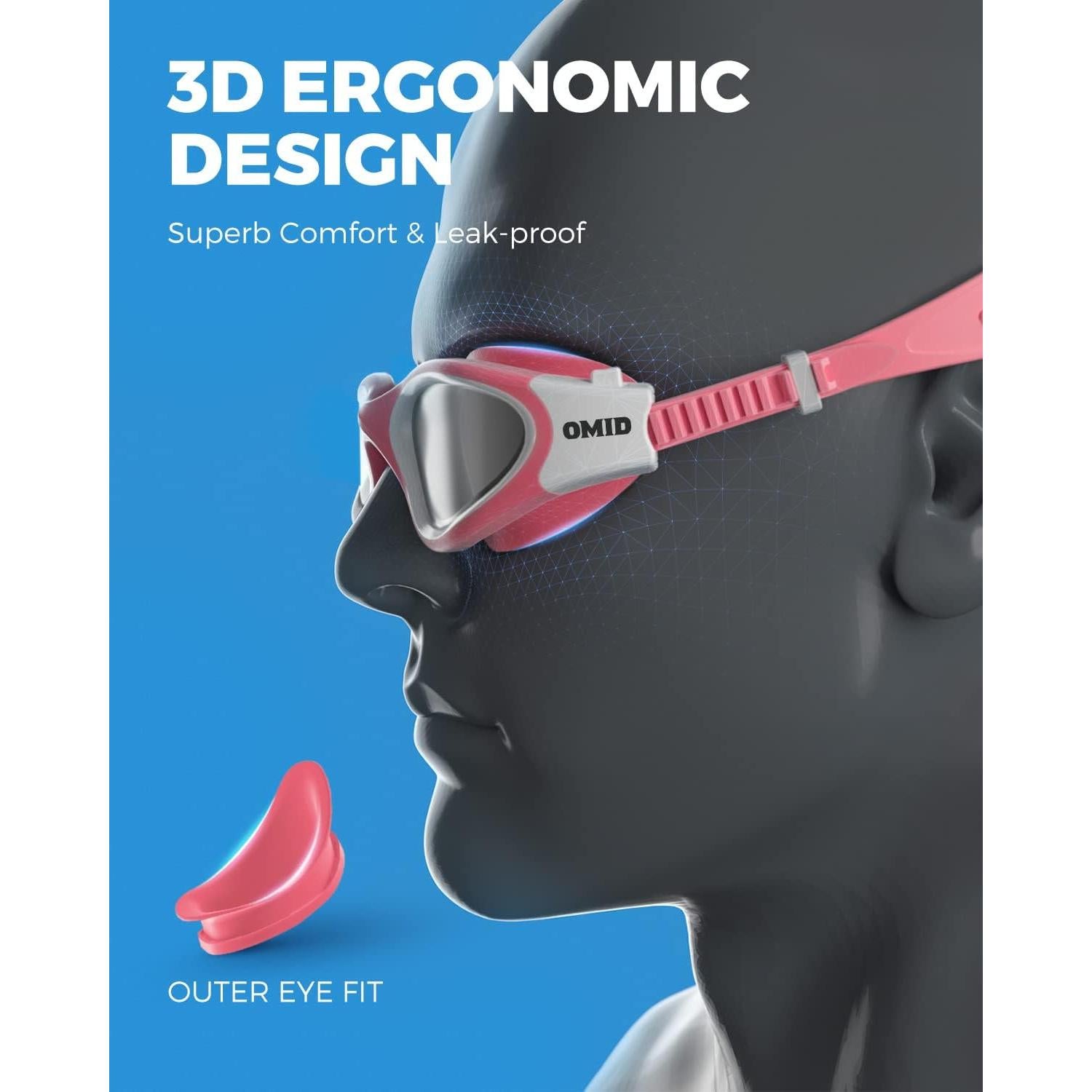 Gafas de natación OMID P2 polarizadas antiempañantes