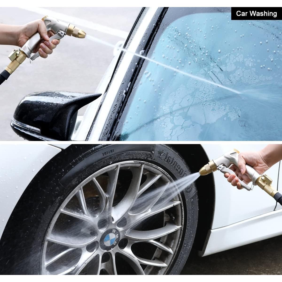 Boquilla de Manguera de Jardín ESOW de Metal 4 Patrones