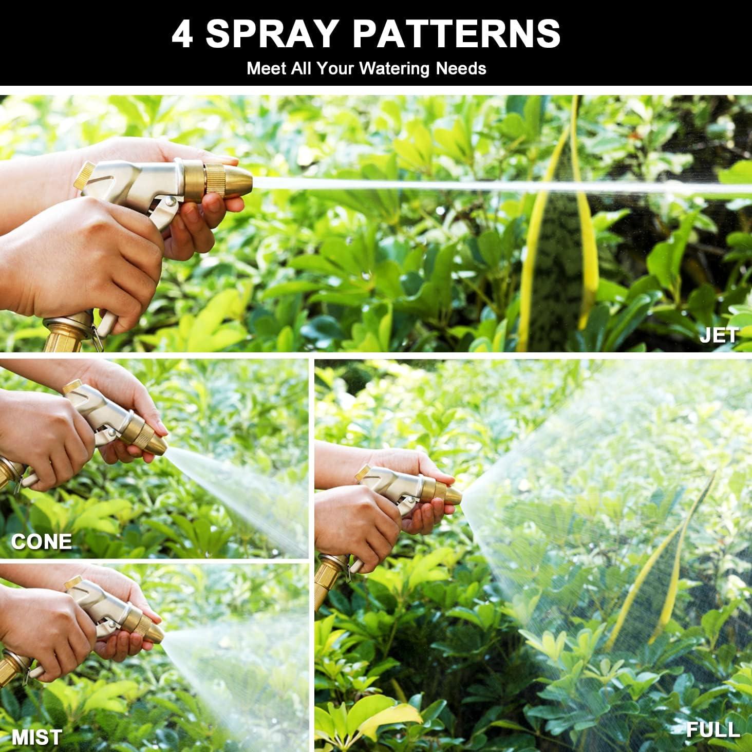 Boquilla de Manguera de Jardín ESOW de Metal 4 Patrones