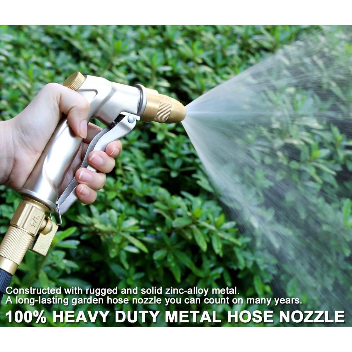 Boquilla de Manguera de Jardín ESOW de Metal 4 Patrones