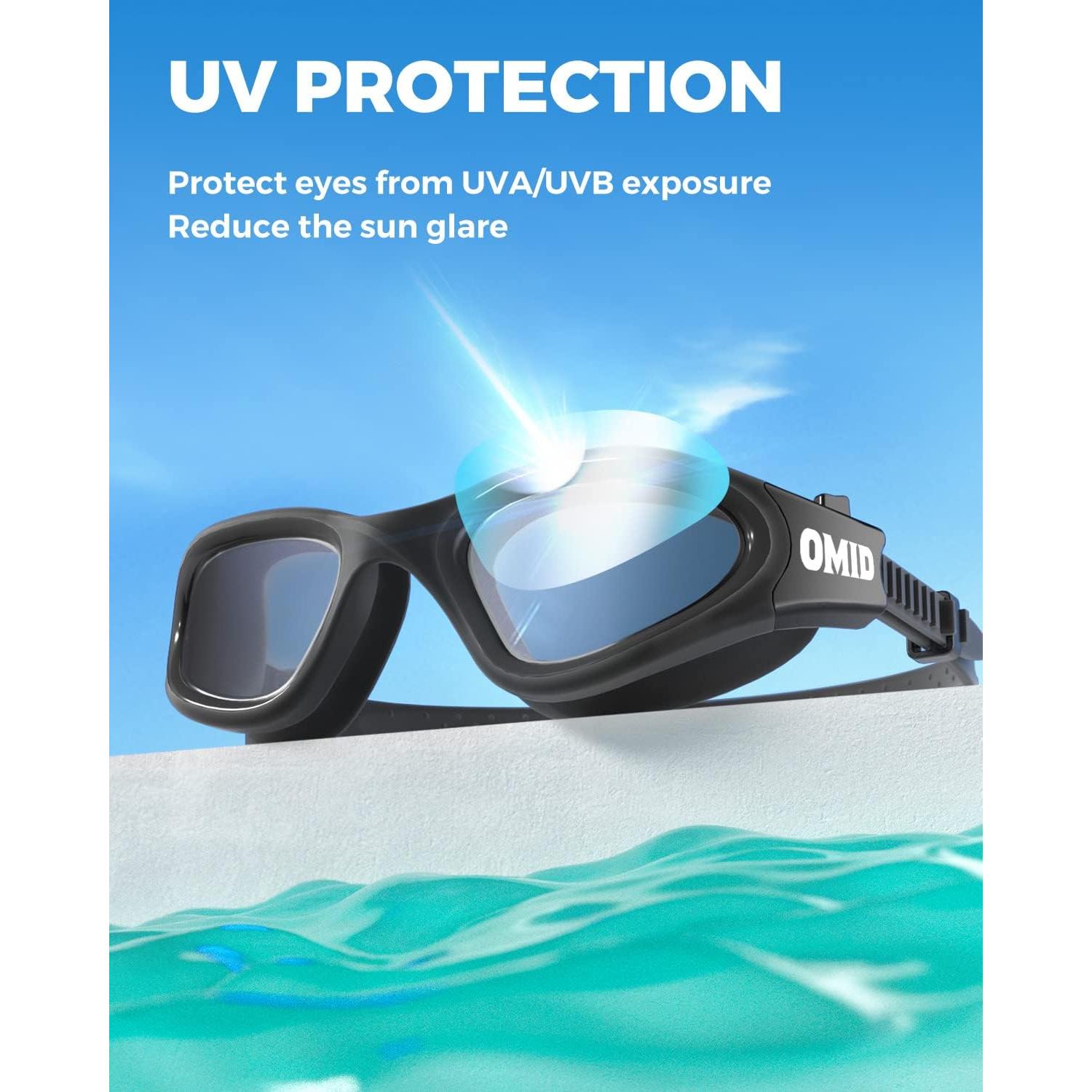 Gafas de natación OMID polarizadas antiempañantes para adultos