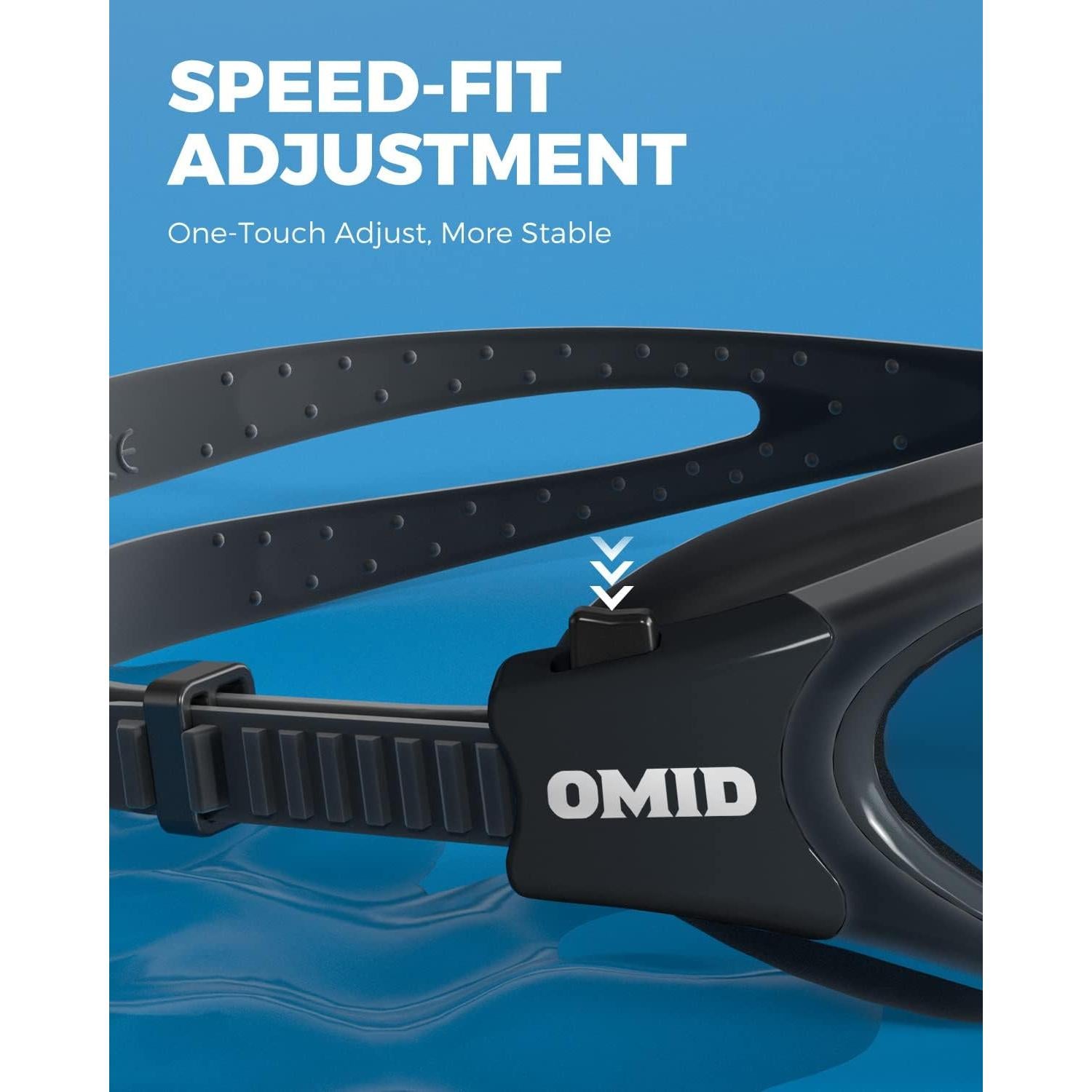 Gafas de natación OMID polarizadas antiempañantes para adultos