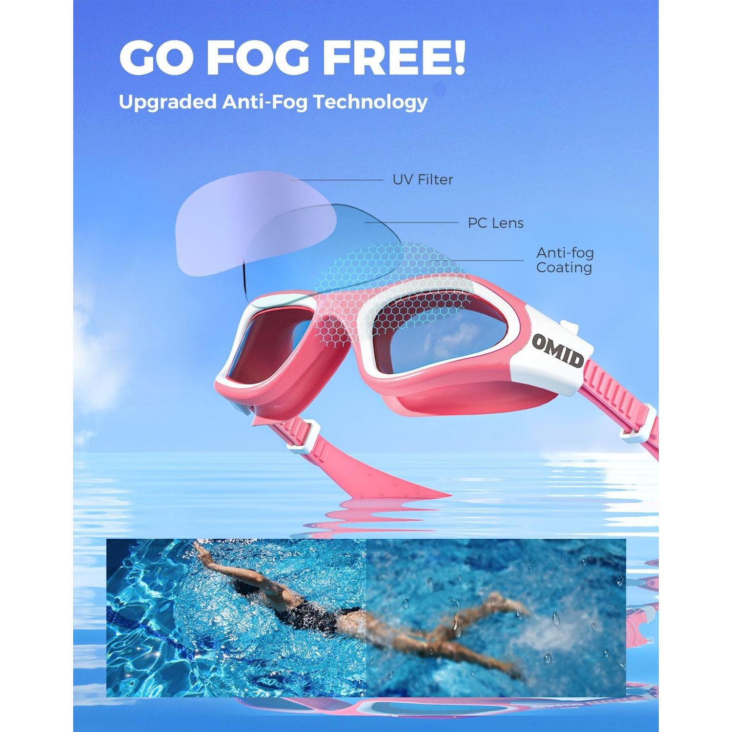 Gafas de natación OMID polarizadas antiempañantes para hombres