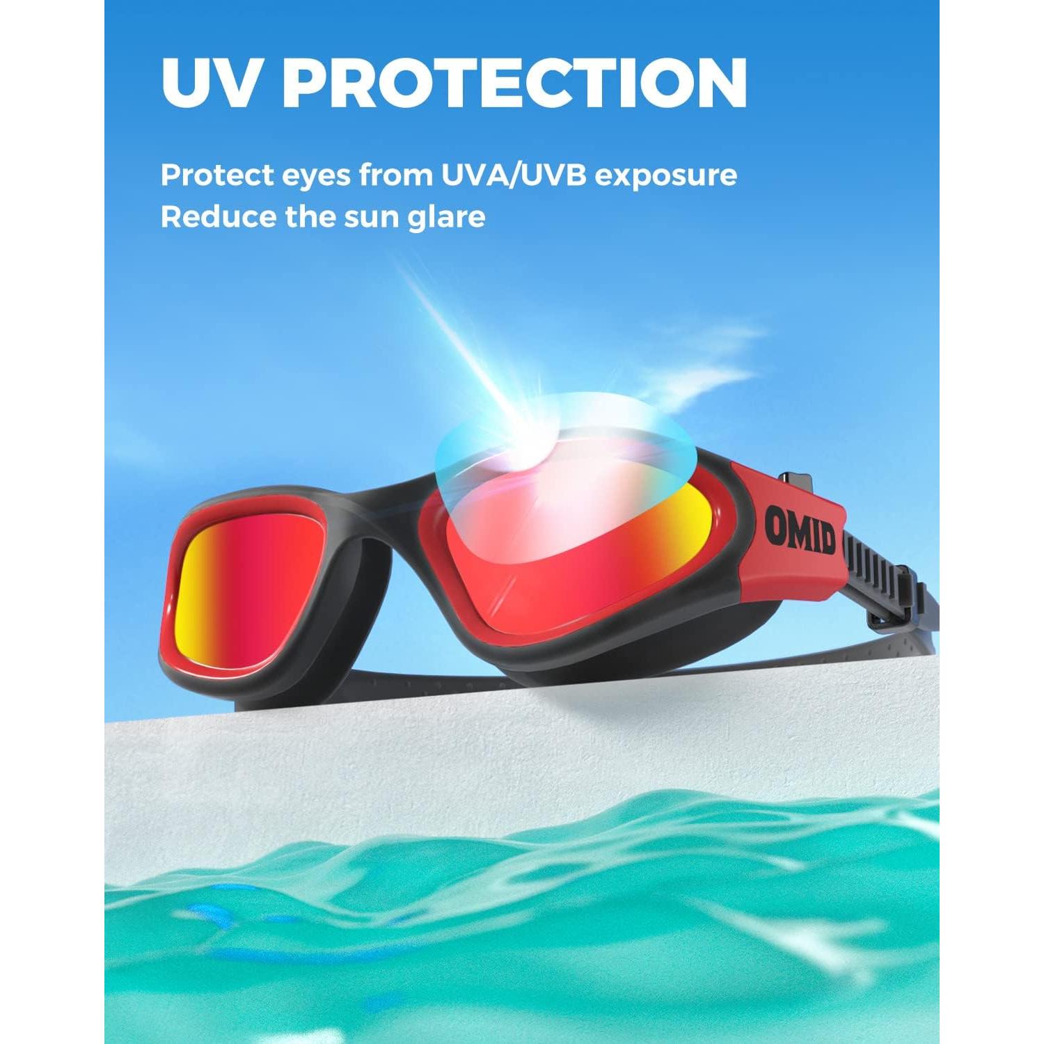 Gafas de natación OMID, polarizadas, antiempañantes, unisex