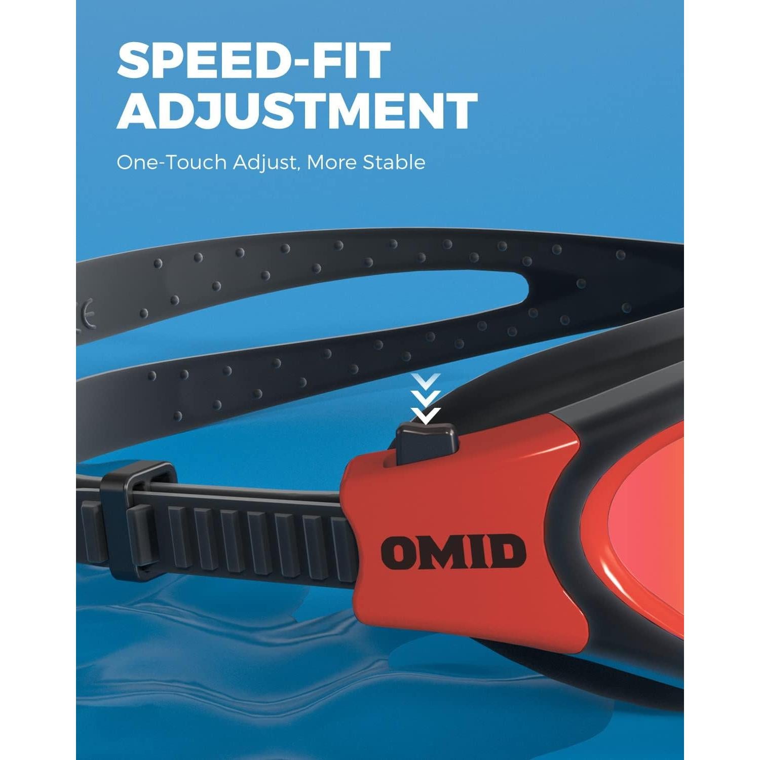 Gafas de natación OMID, polarizadas, antiempañantes, unisex