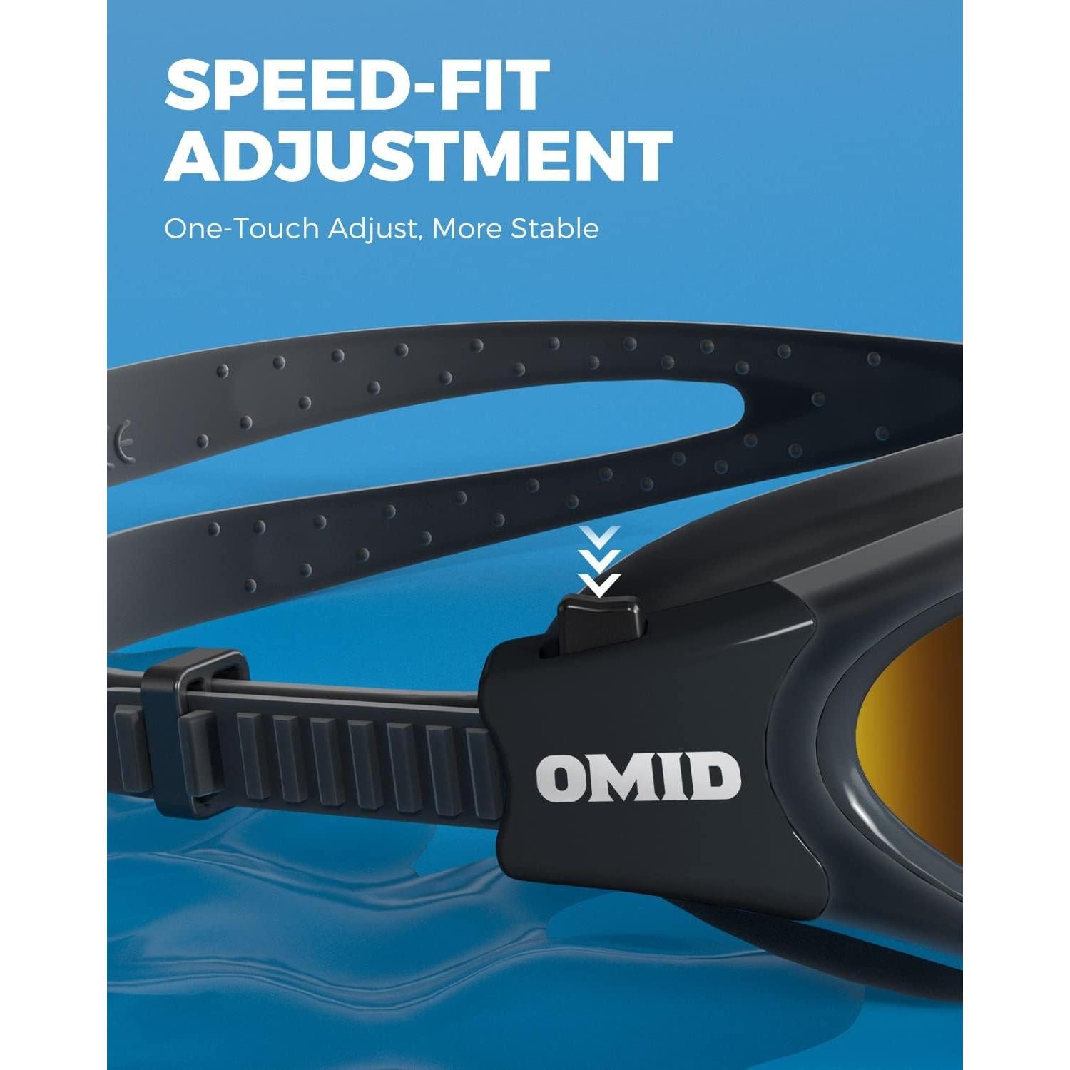 Gafas de natación OMID polarizadas antiempañantes para adultos