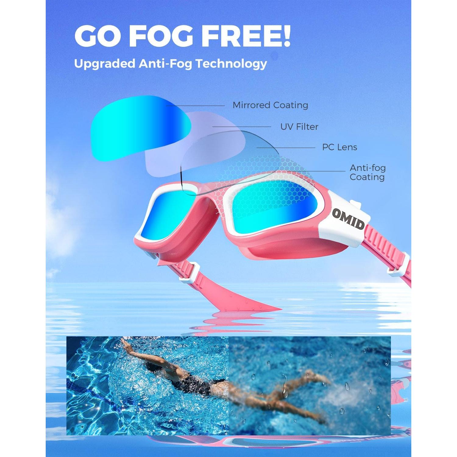 Gafas de natación OMID polarizadas antiempañantes para hombres