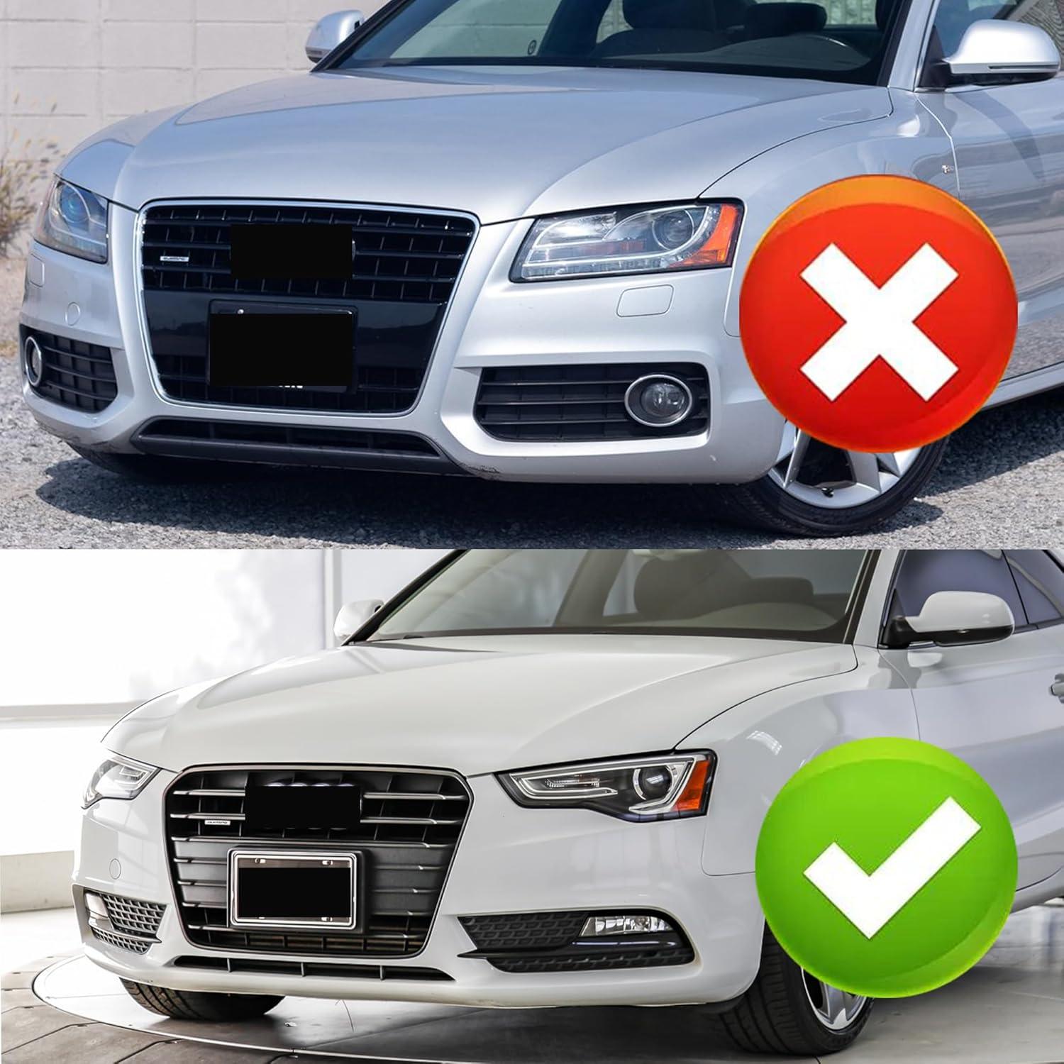 Placa de Soporte Faro Audi A5 S5 RS5 2013-2016 - 4 Piezas