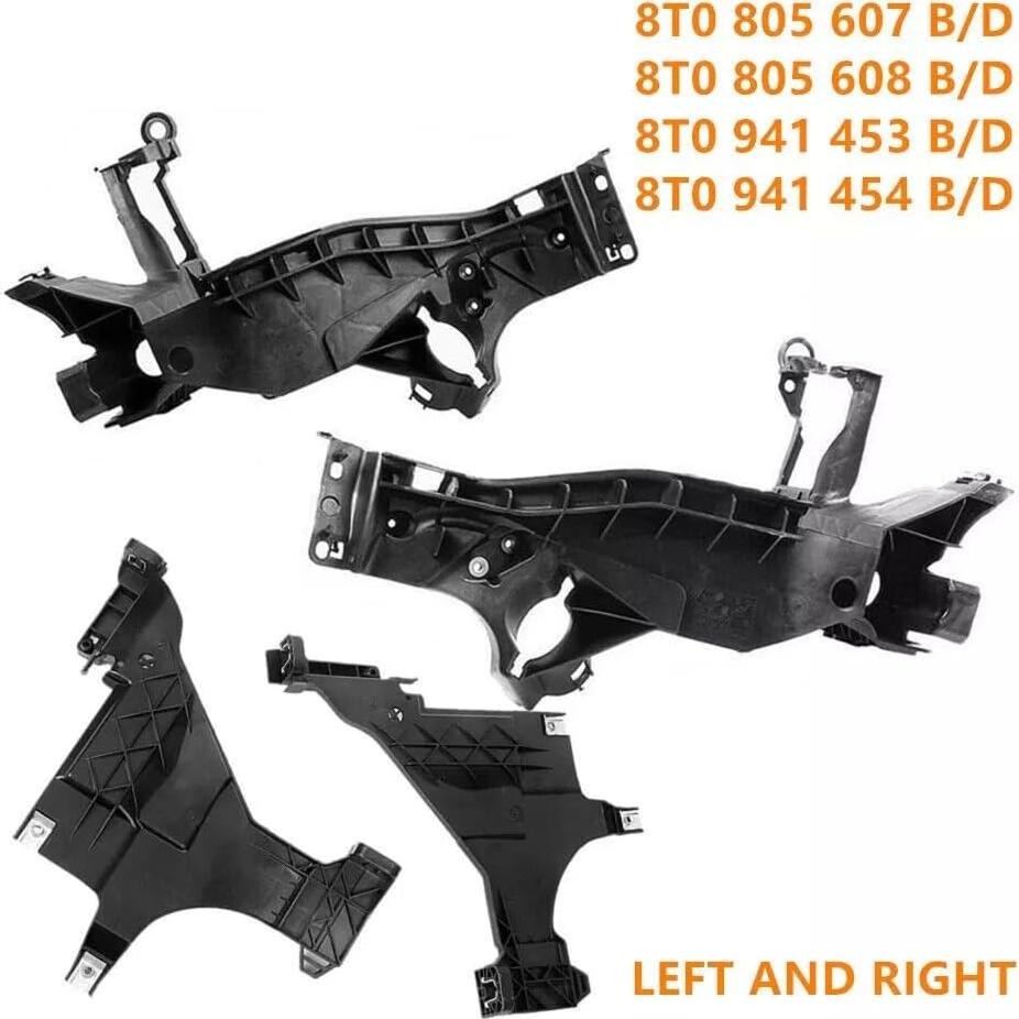 Placa de Soporte Faro Audi A5 S5 RS5 2013-2016 - 4 Piezas